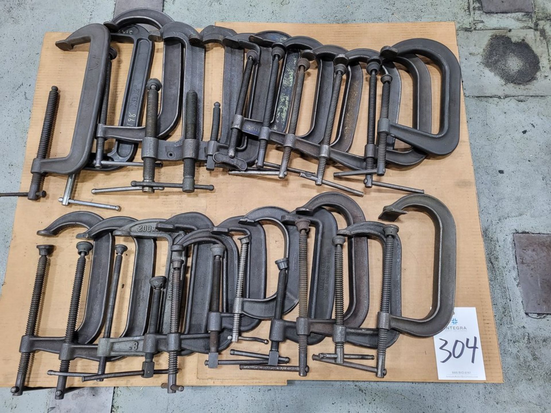 Lot of Assorted C-Clamps