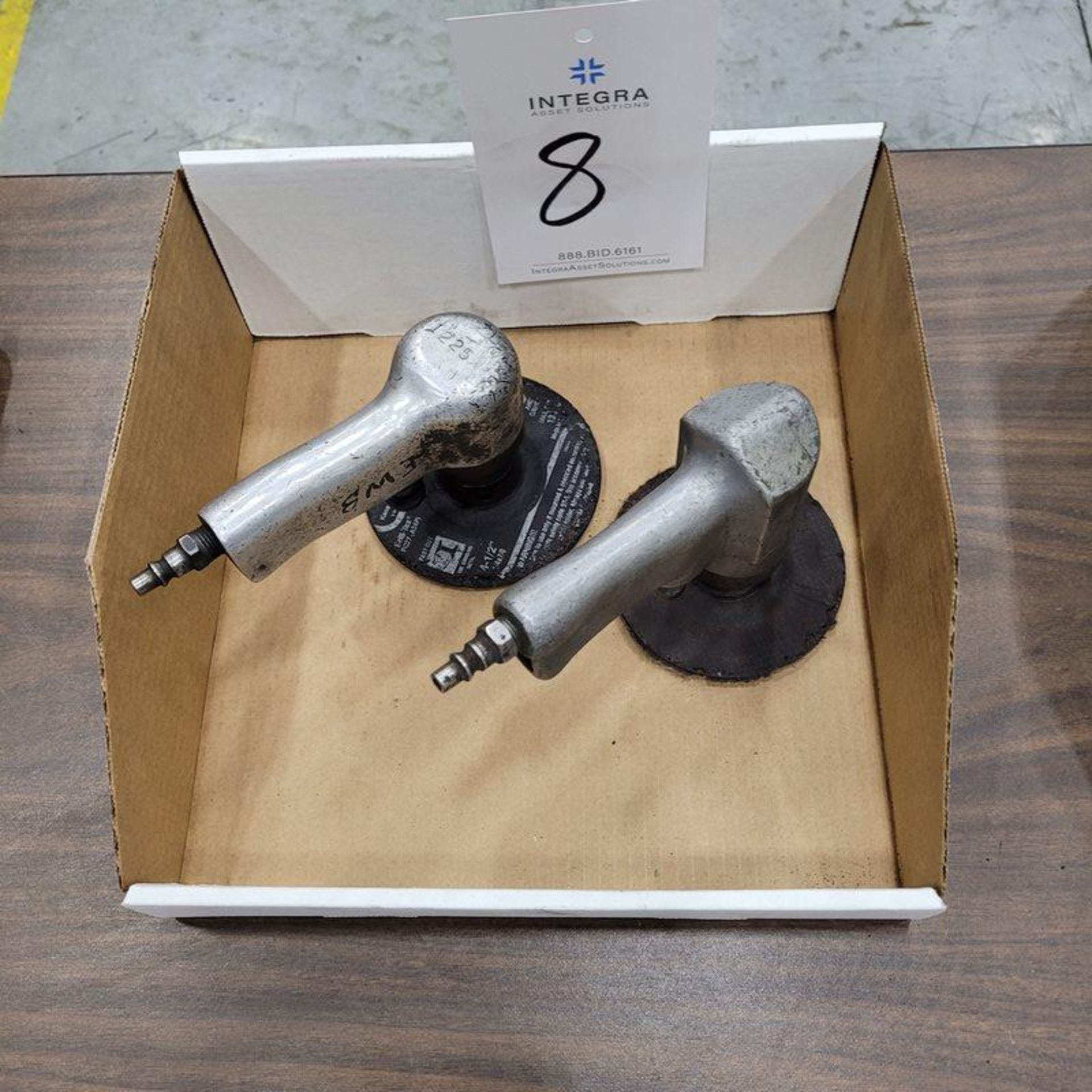 (2) Pneumatic 4" Angle Grinders