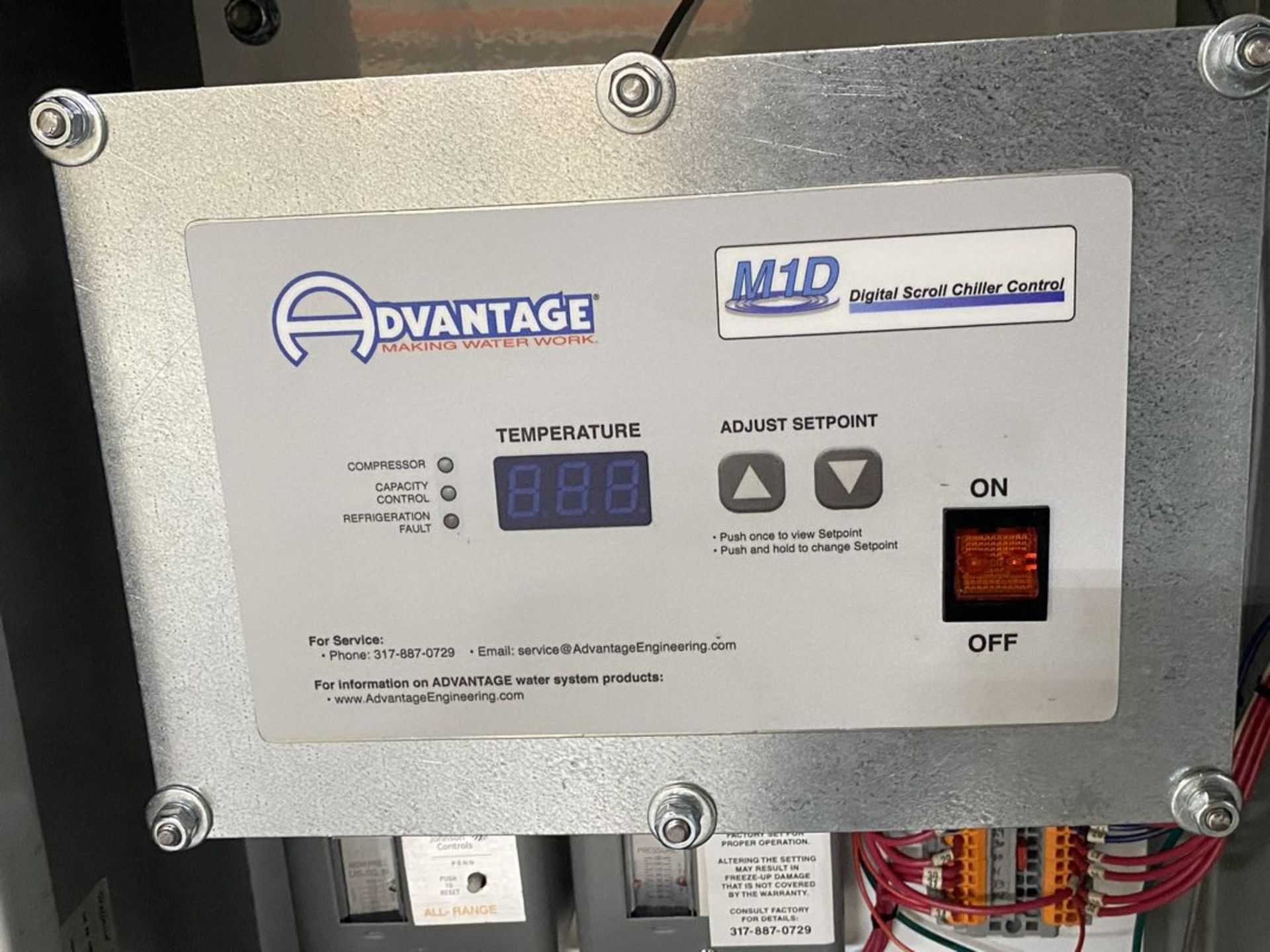 Advantage OACS-7.5S-M1D-1P Chiller, S/N 157637, 2017, with M1D Digital Scroll Chiller Control - Image 4 of 7