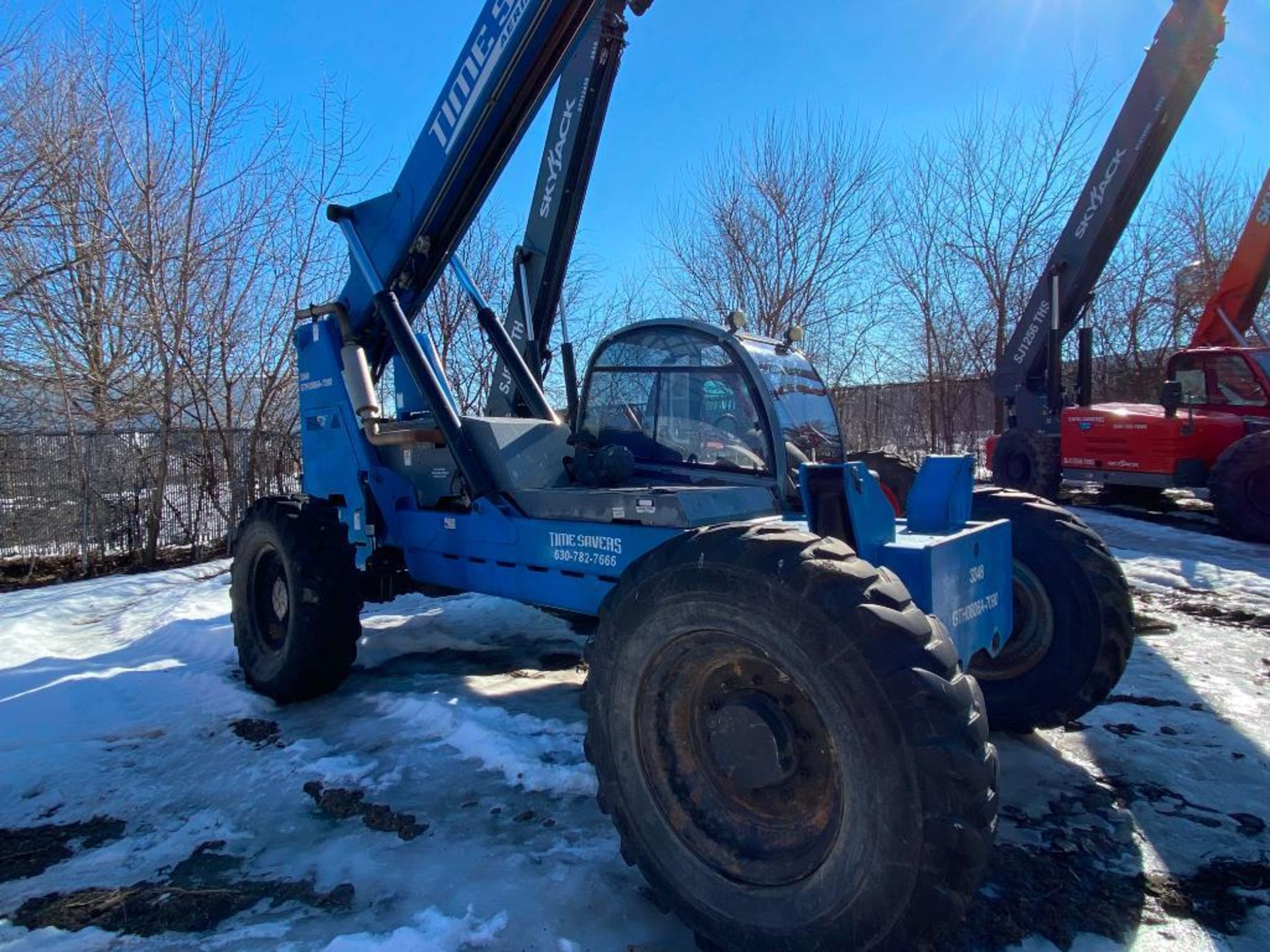 Genie GTH844 Rough Terrain Telehandler (S/N GTH0806A-7090, Year 2006), with 8,000 Lb. Lifting - Image 3 of 8