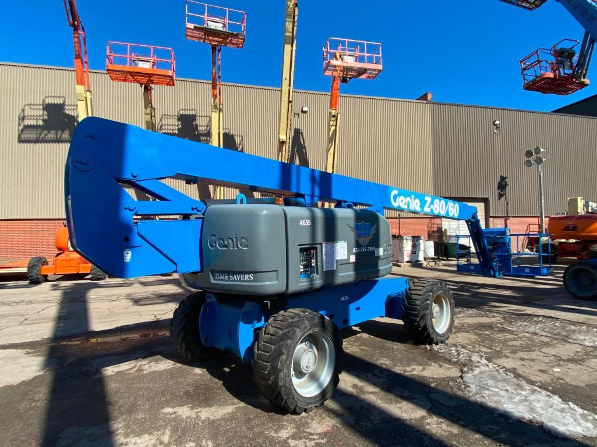 Genie Z80/60 Rough Terrain Articulating Boom Lift (S/N Z8008-2303, Year 2008), with 80' Max