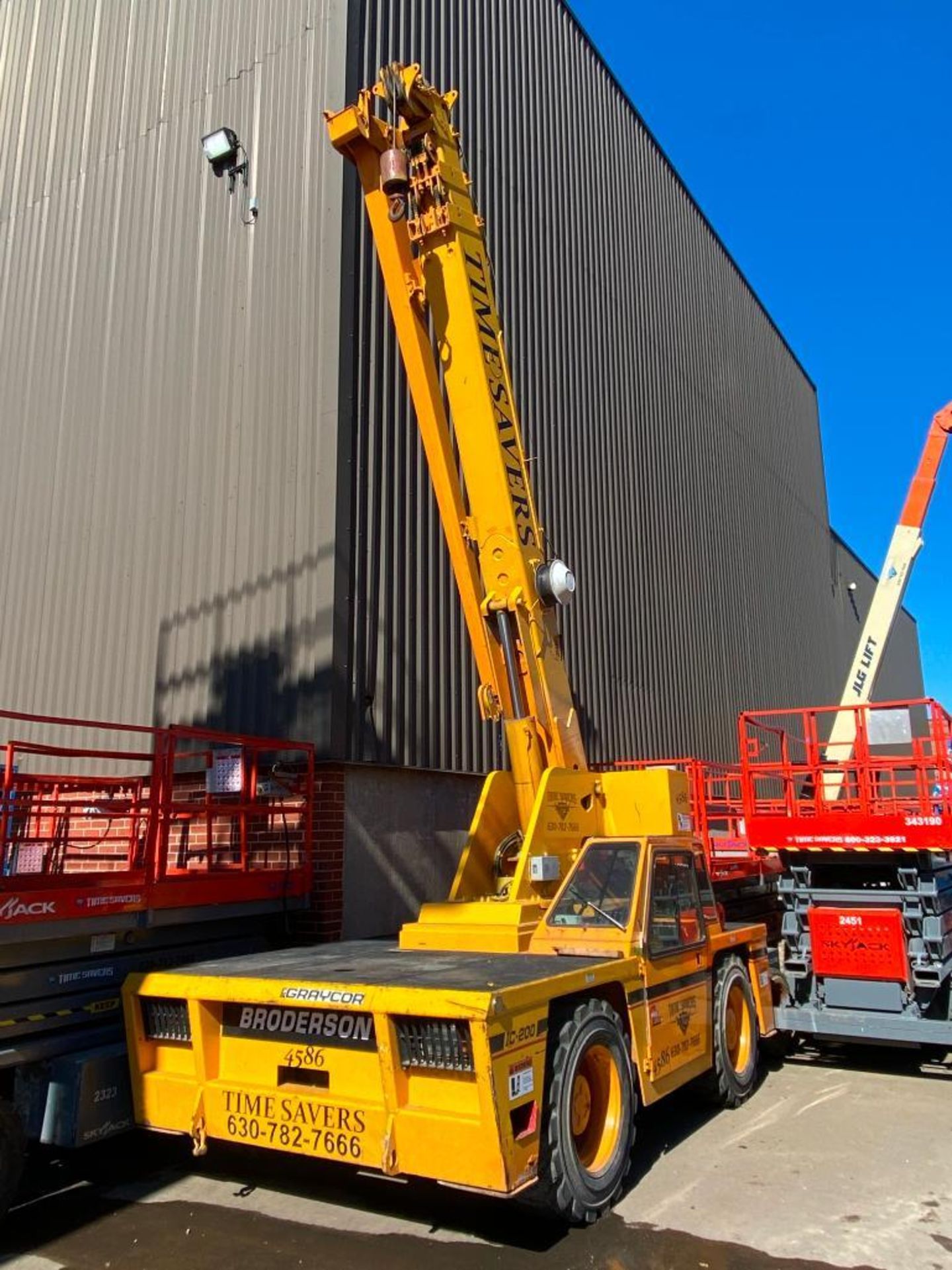 Broderson IC-200-3F Rough Terrain Carry Deck Crane (S/N 182274, Year 2008), with 15-Ton Capacity, - Image 2 of 10