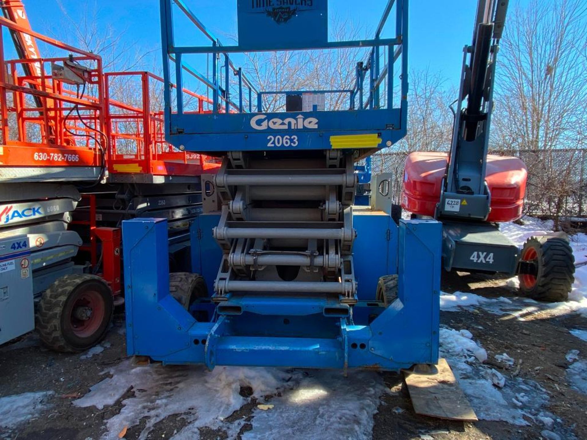 Genie GS5390RT Rough Terrain Scissor Lift (S/N GS90-41019, Year 2002), with 59' Working Height, - Image 5 of 8
