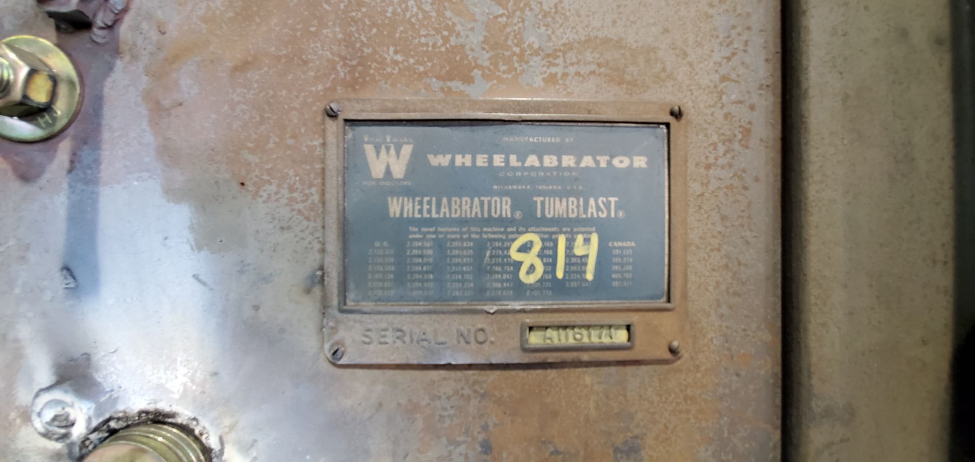 Wheelabrator Super Tumblast 28-Cu. Ft. Shot Blast - Image 11 of 15