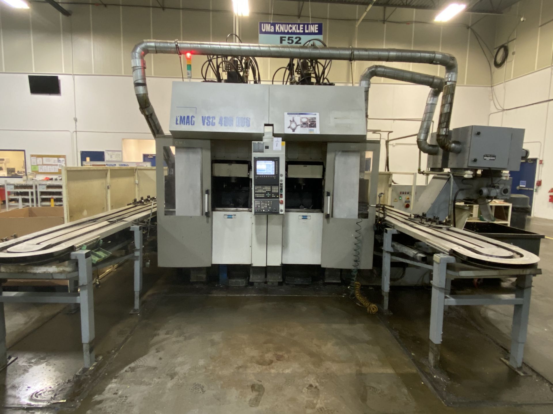 EMAG VSC 400 duo CNC Vertical Twin Turning Center, S/N M736.72444, 2005, with 13.4" Max Turning