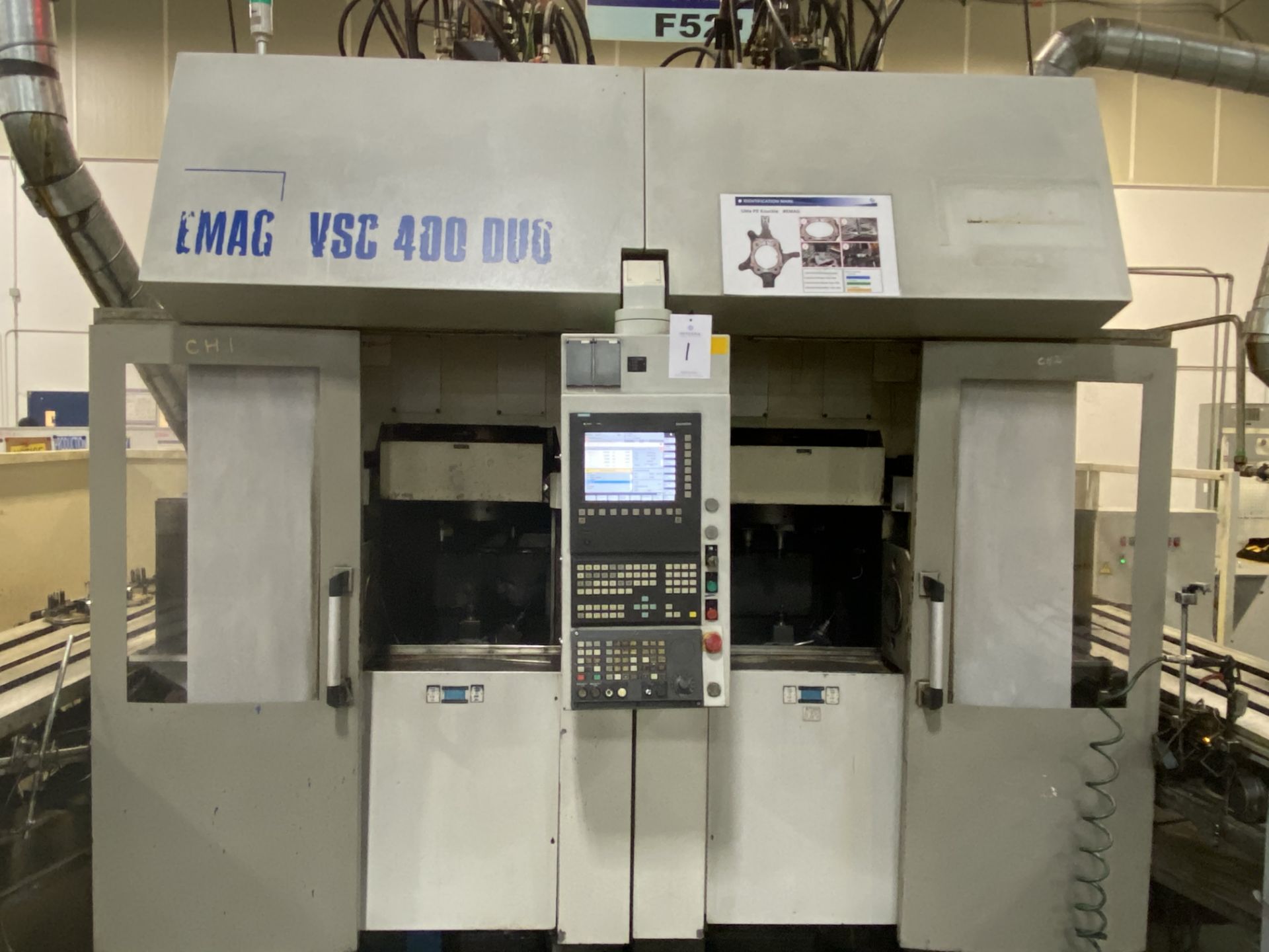 EMAG VSC 400 duo CNC Vertical Twin Turning Center, S/N M736.72444, 2005, with 13.4" Max Turning - Image 18 of 27