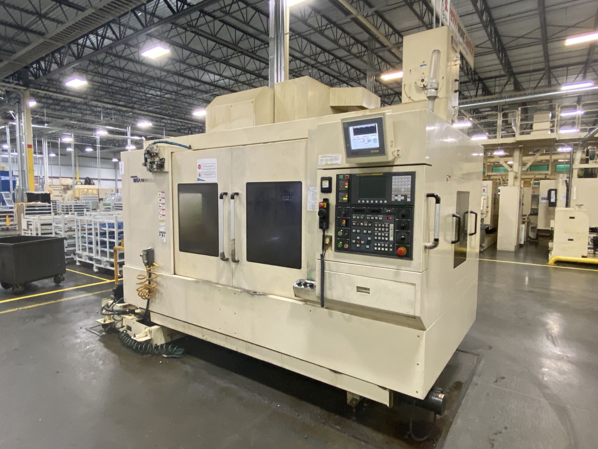 Hyundai Wia F650 3-Axis CNC Vertical Machining Center, S/N G3686-1175, 2015, with 63" x 25" Table, - Image 2 of 15