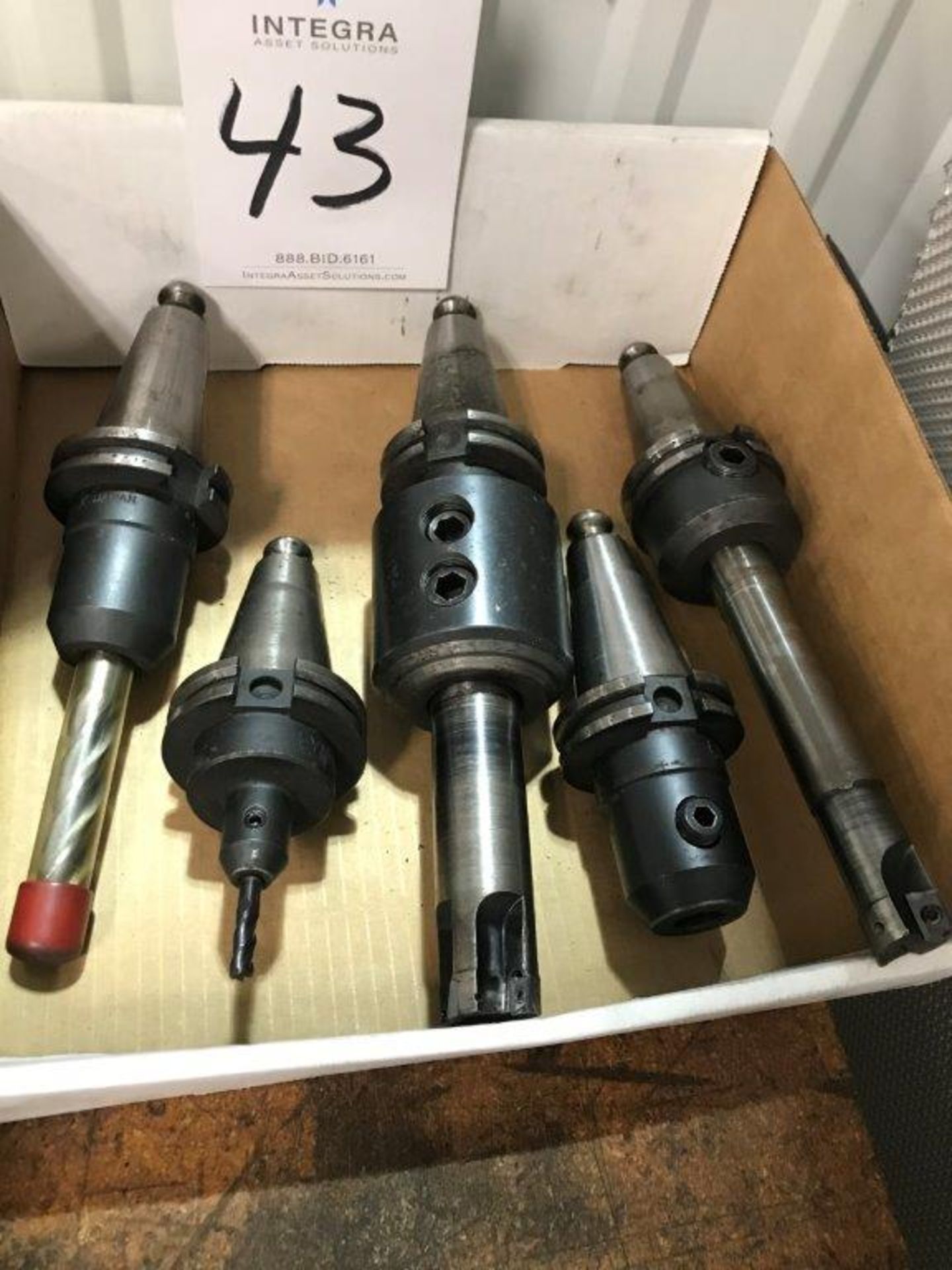 Lot of (5) CAT 40 Taper End Mill Tool Holders