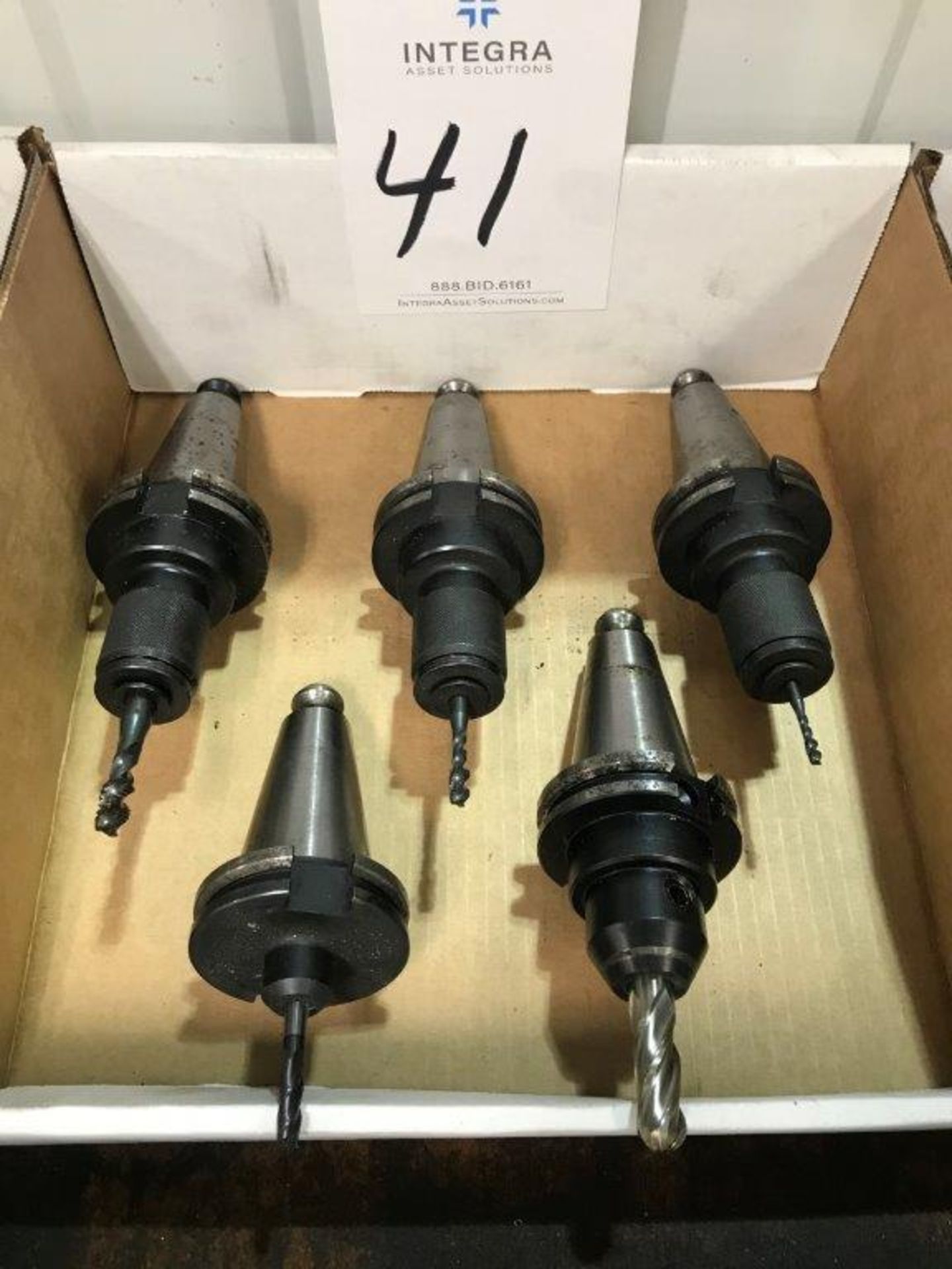 Lot of (5) Assorted CAT 40 Taper Tool Holders