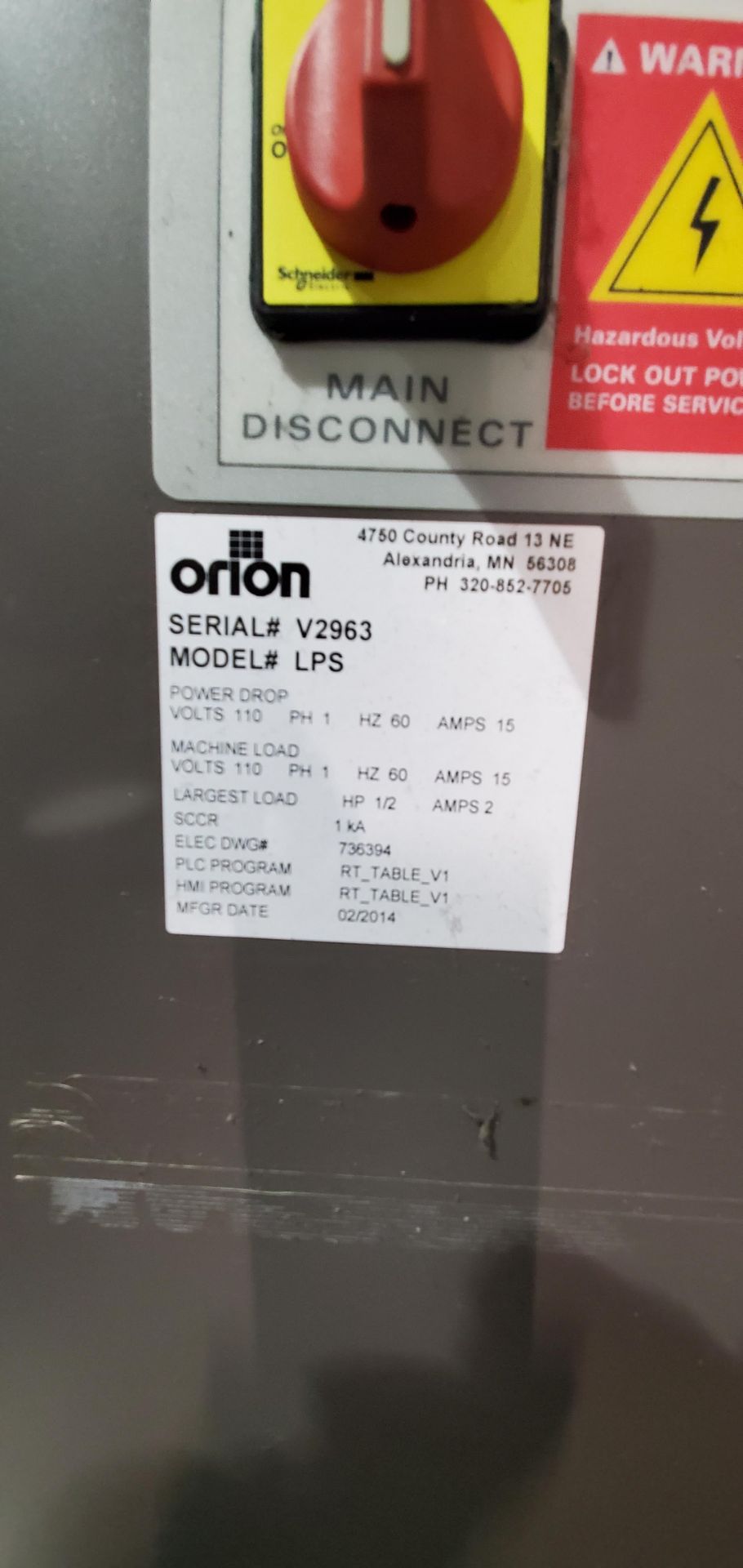 Orion LPS Flex Series Pallet Wrapper - Image 7 of 7