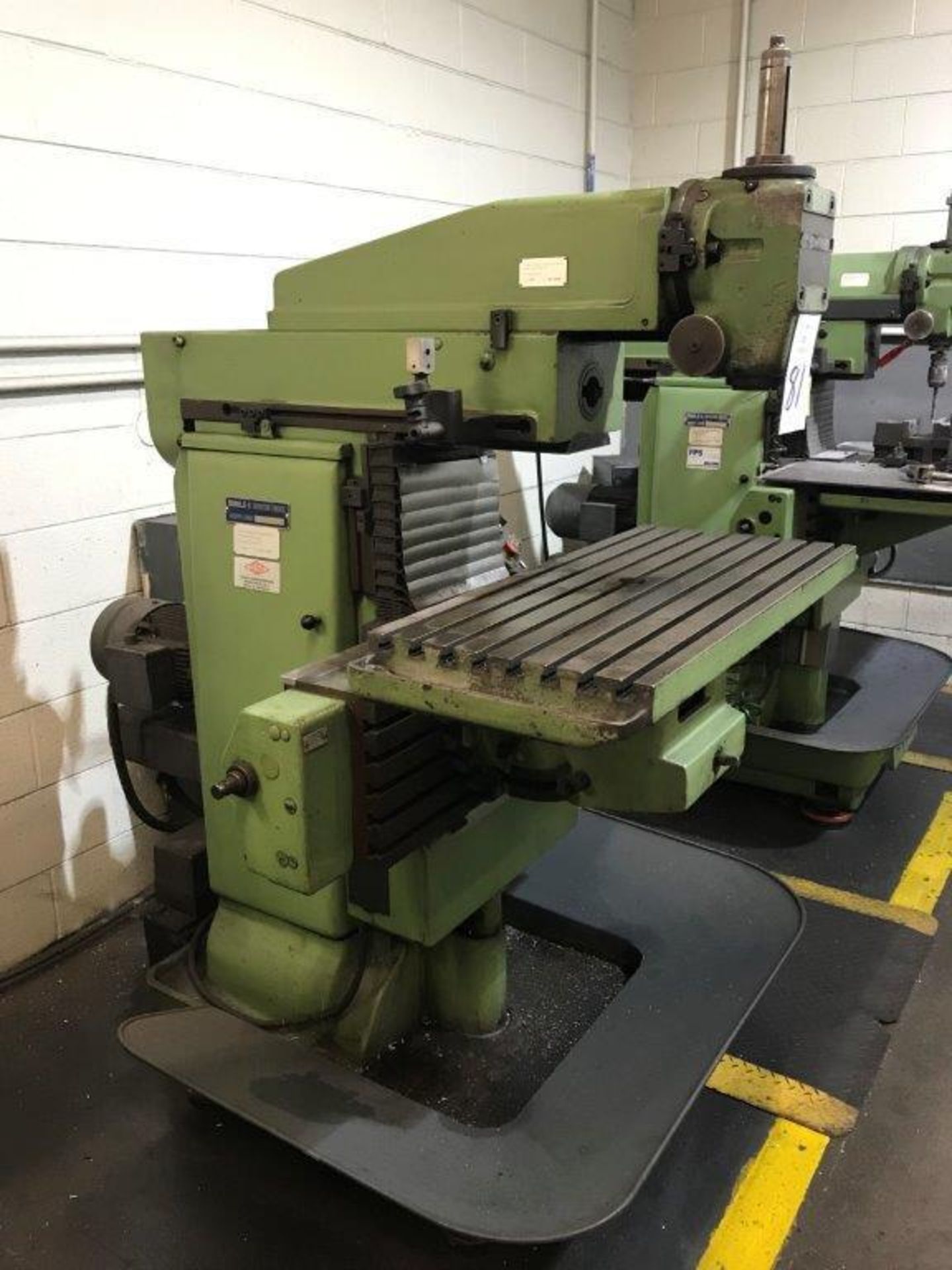 Deckel Maho FP3 Milling Machine, S/N 2201-4553, 14.75" x 31.5" T-Slotted Table, SK 40 Taper, up to - Image 4 of 6