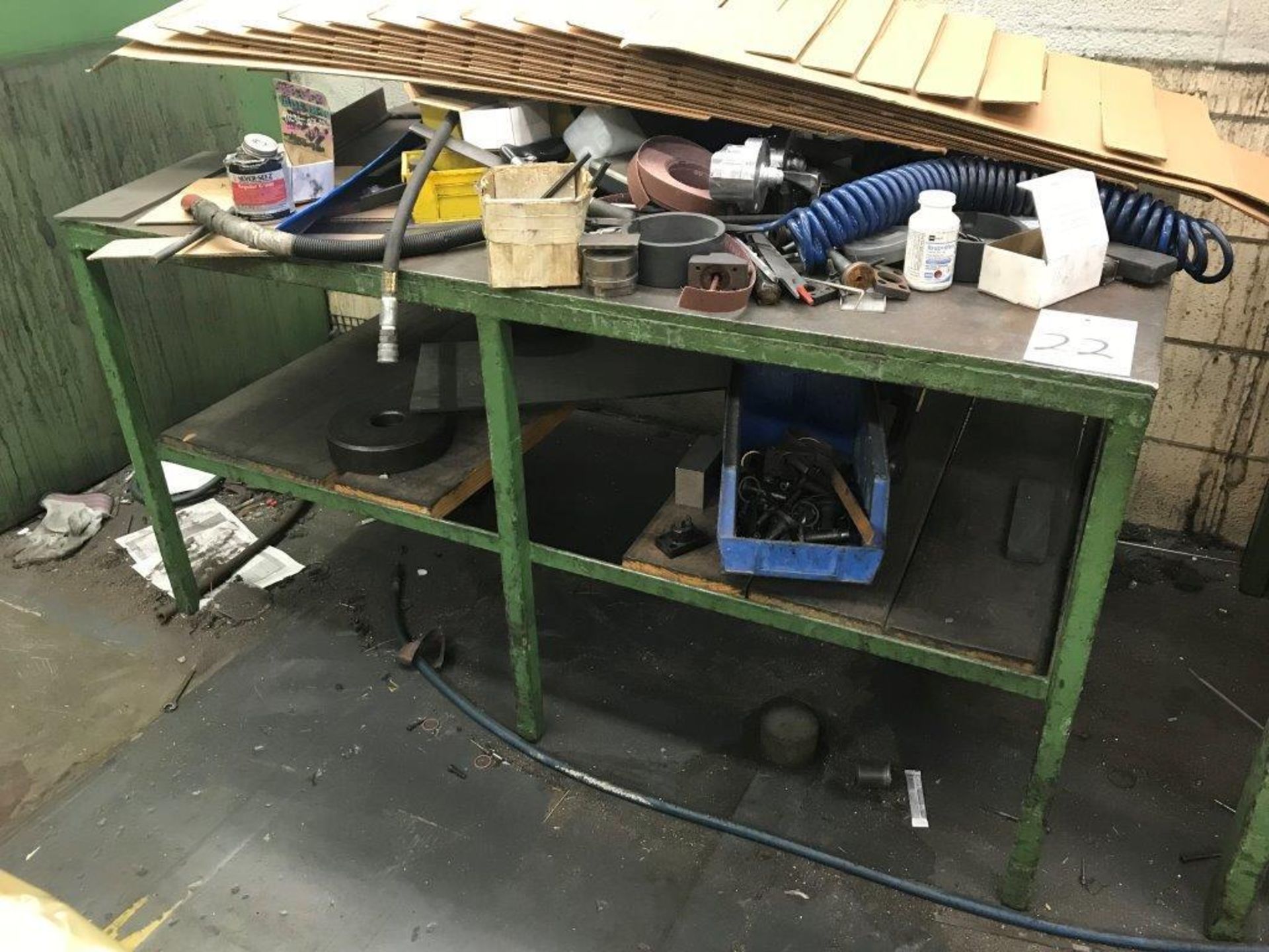 60" x 36" x 1/2" Steel Table (Loc. Machine Shop)