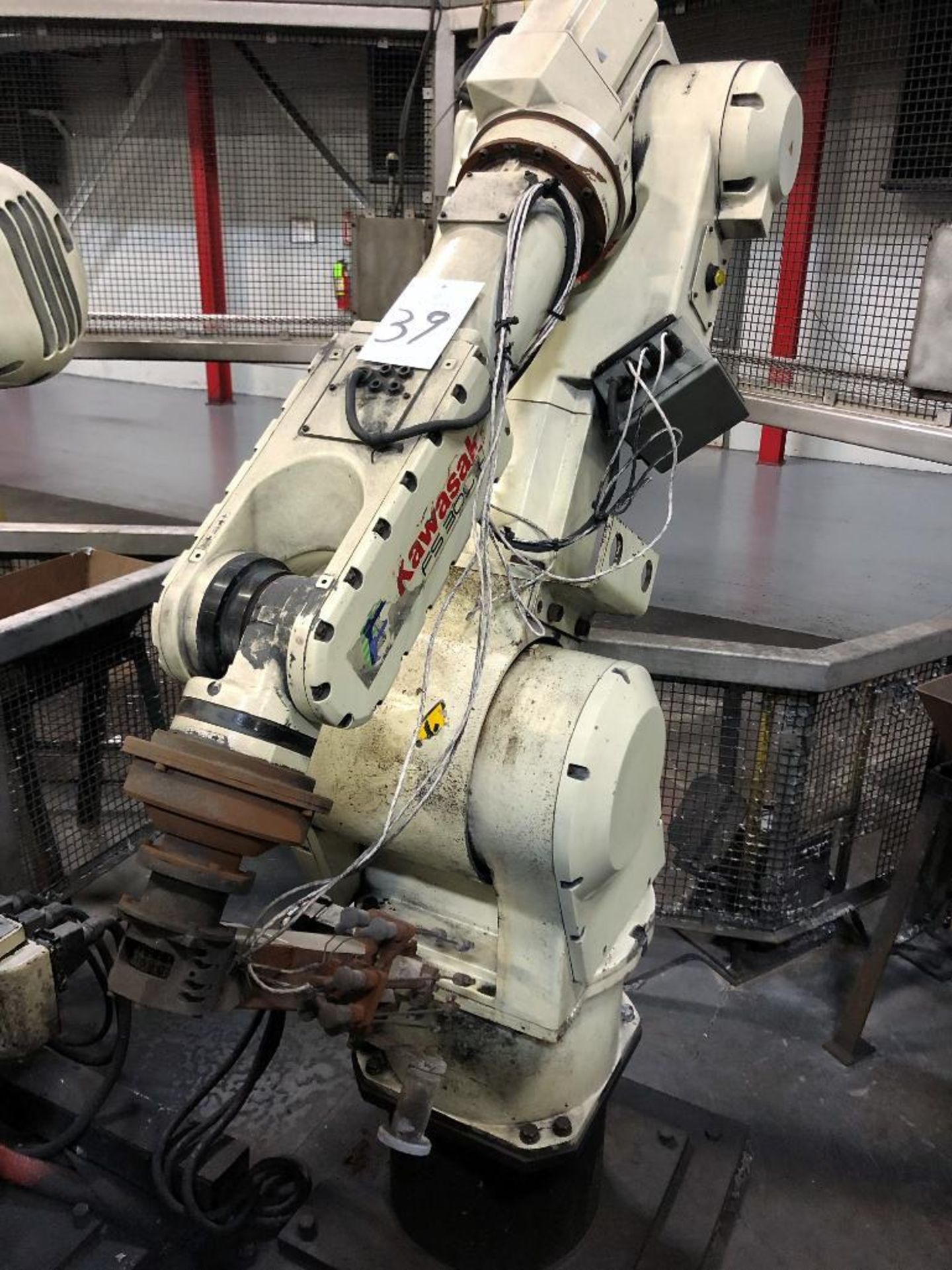 Kawasaki FS 30L+ CNC Robot, S/N FS0301144 (New 2008), w/ D32 F D001 Controller, Teach Pendant