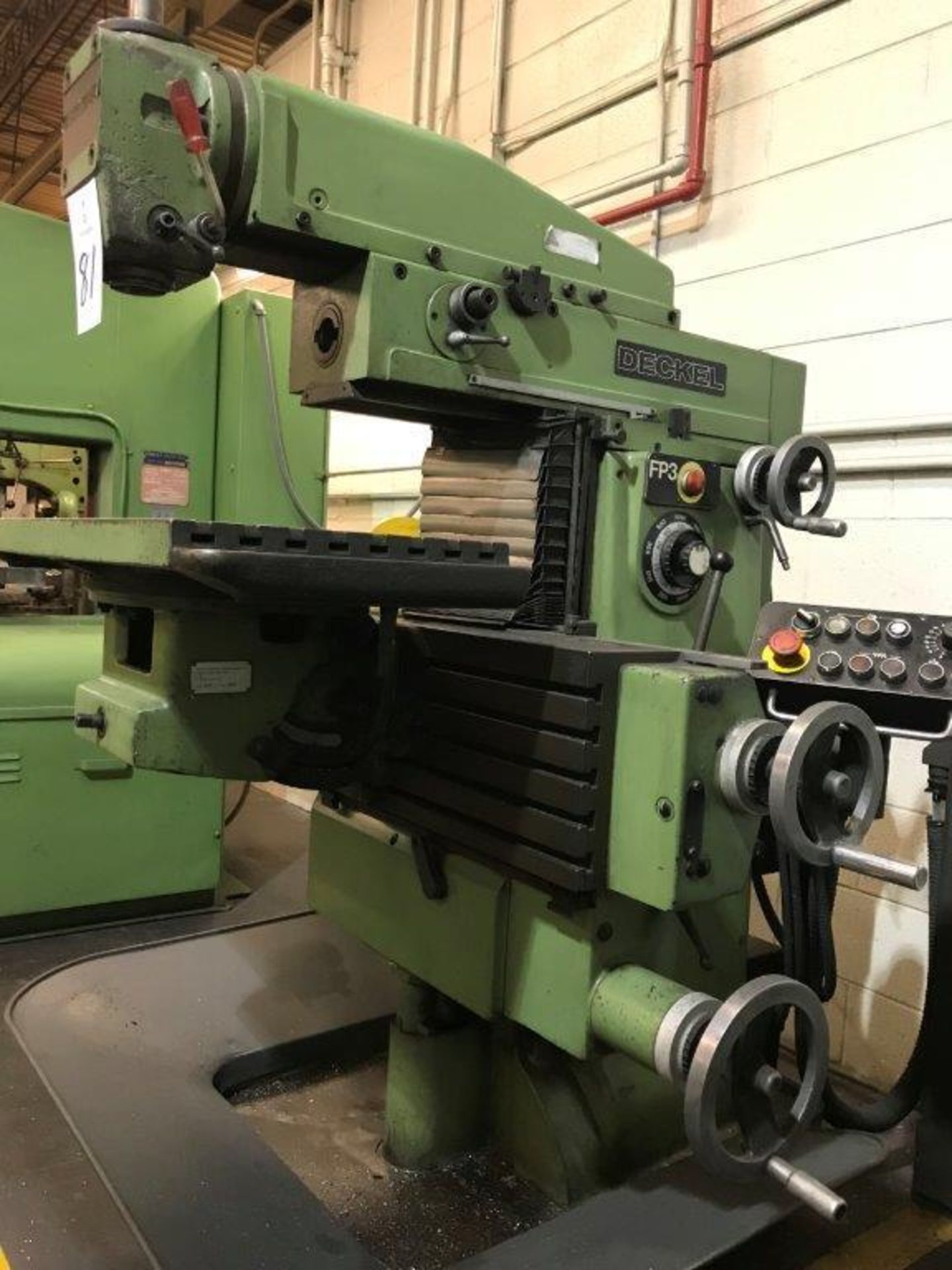 Deckel Maho FP3 Milling Machine, S/N 2201-4553, 14.75" x 31.5" T-Slotted Table, SK 40 Taper, up to - Image 3 of 6