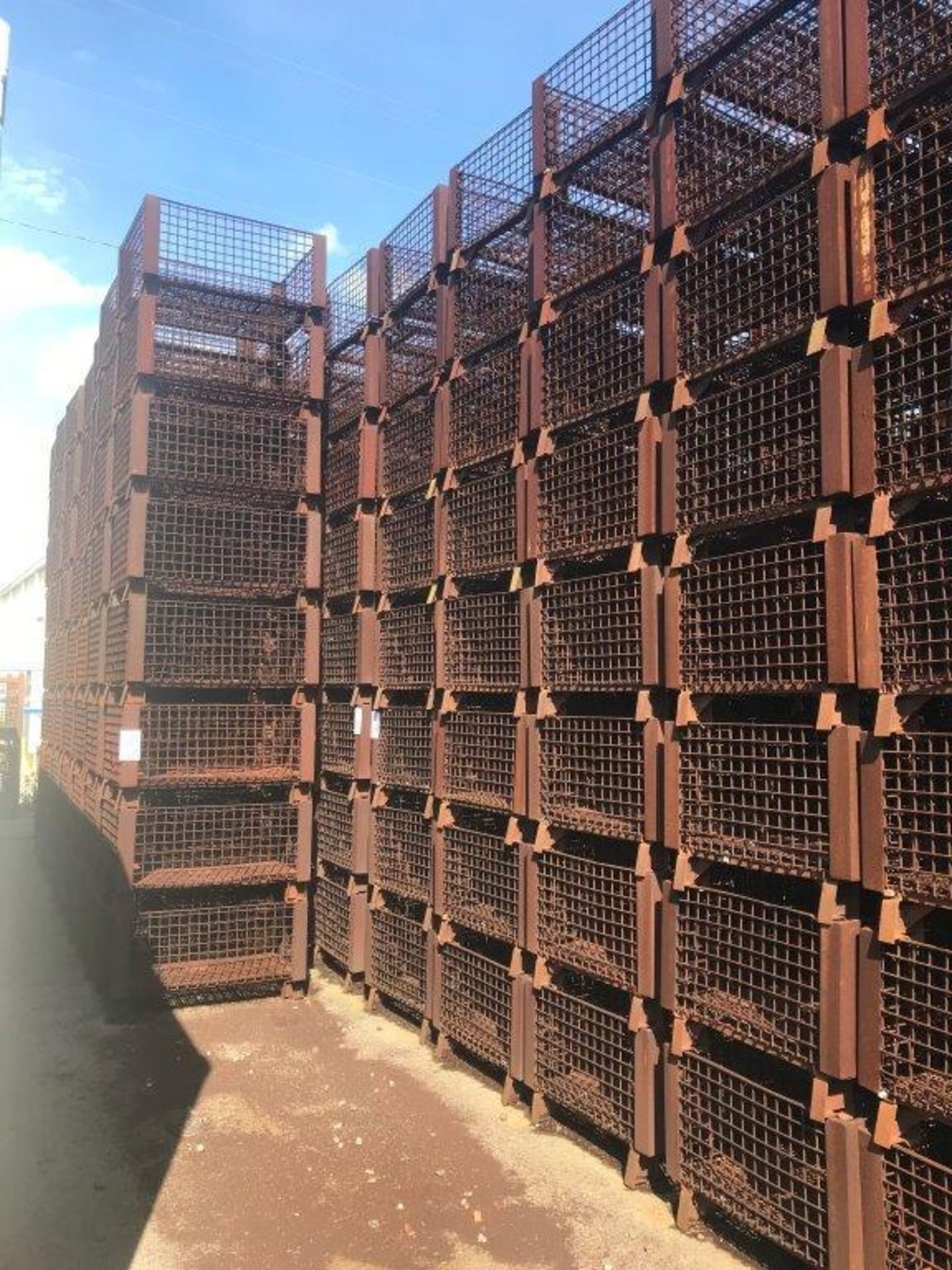 (40) Steel Wire Baskets, 40" x 30" x 16" Deep (Location Outside)