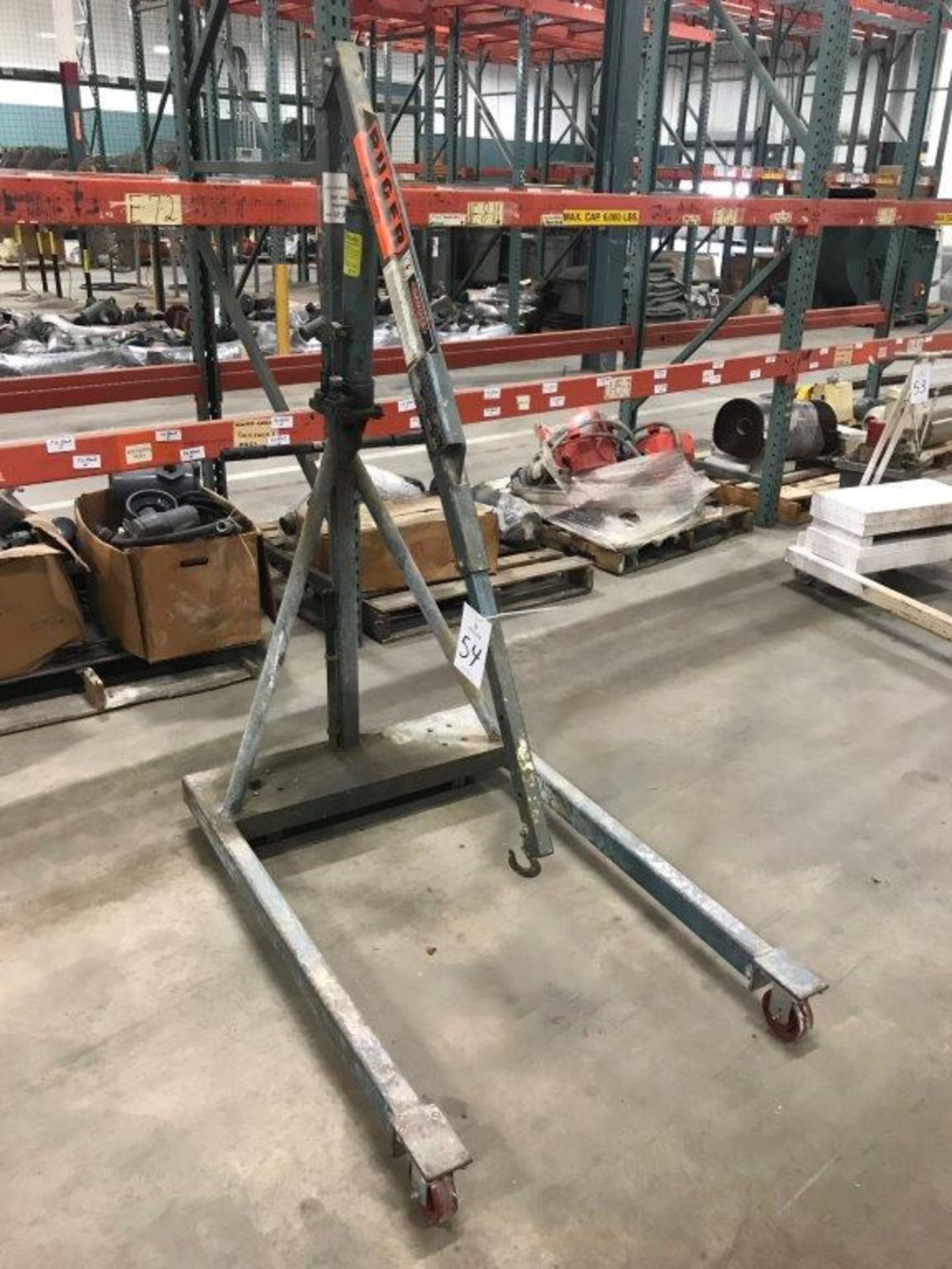 Ruger 50 1000-Lb Manual Hydraulic Boom Lift