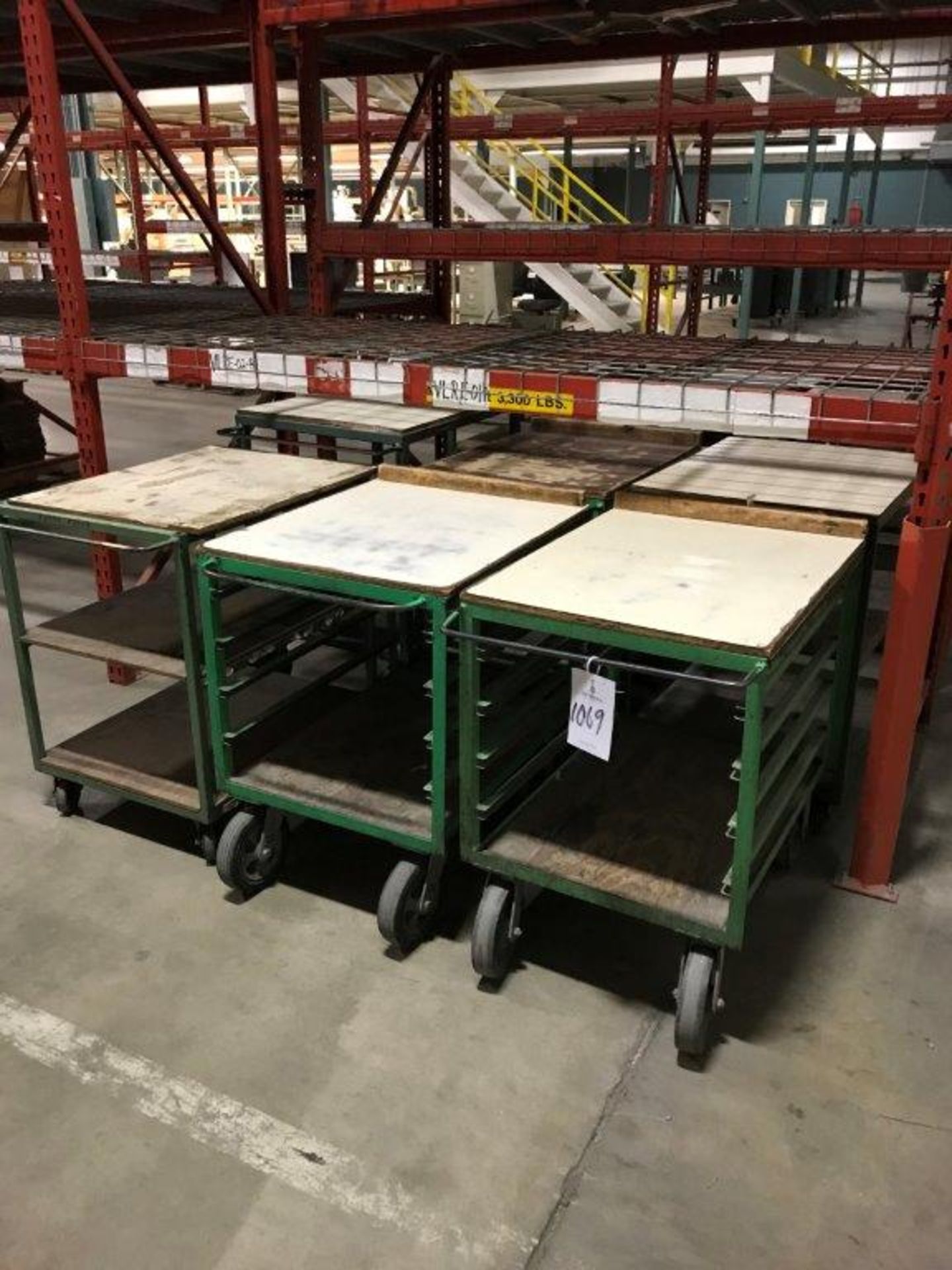 (6) Assorted Metal Shop Carts