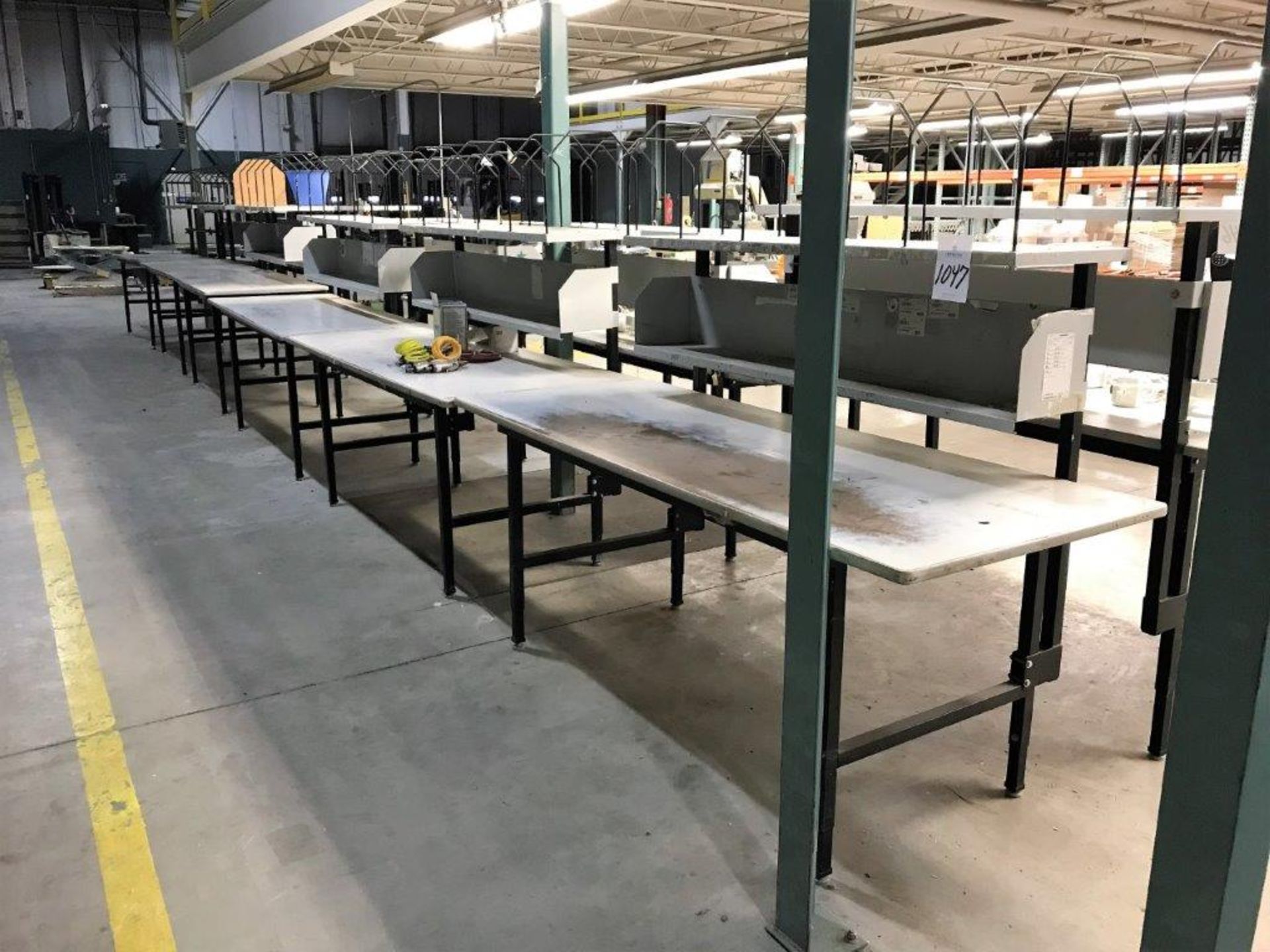 (6) Work Tables with Shelf