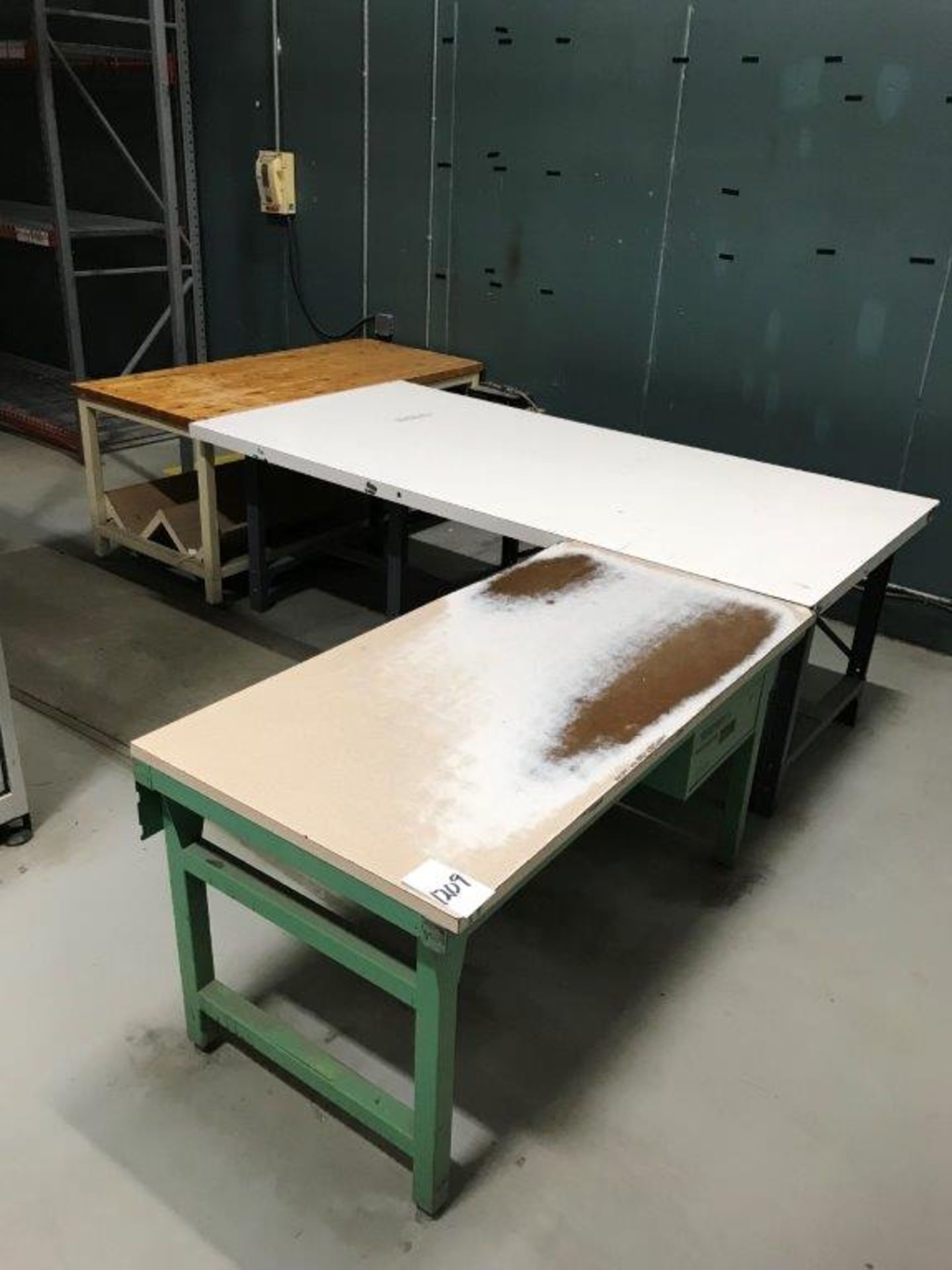 Lot of Assorted Work Tables, Cabinets, Shelves and Misc.