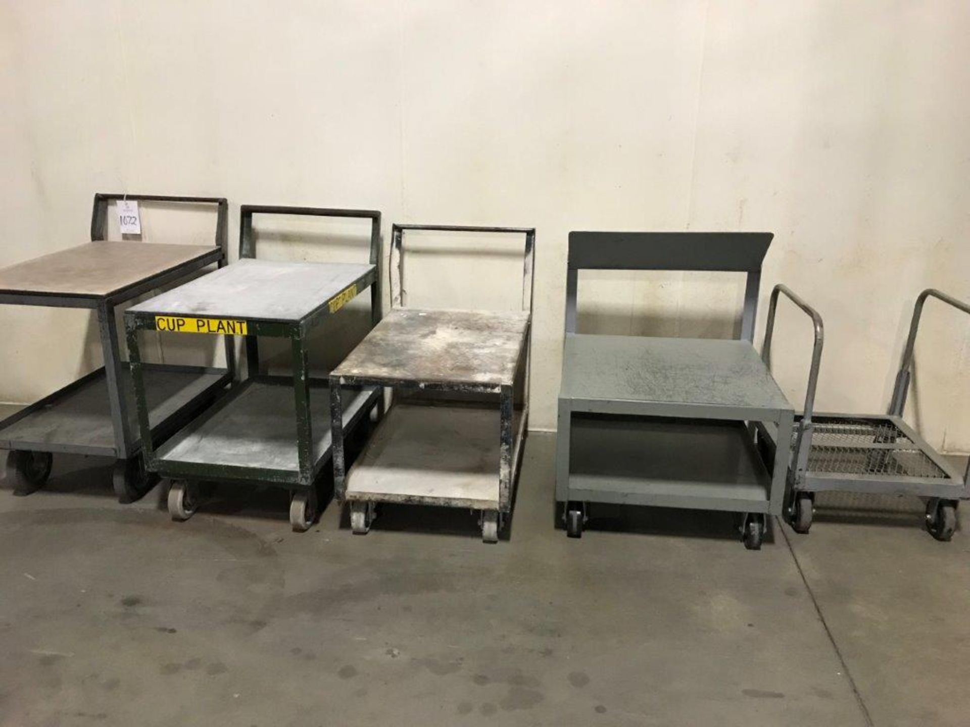 (5) Assorted Metal Shop Carts