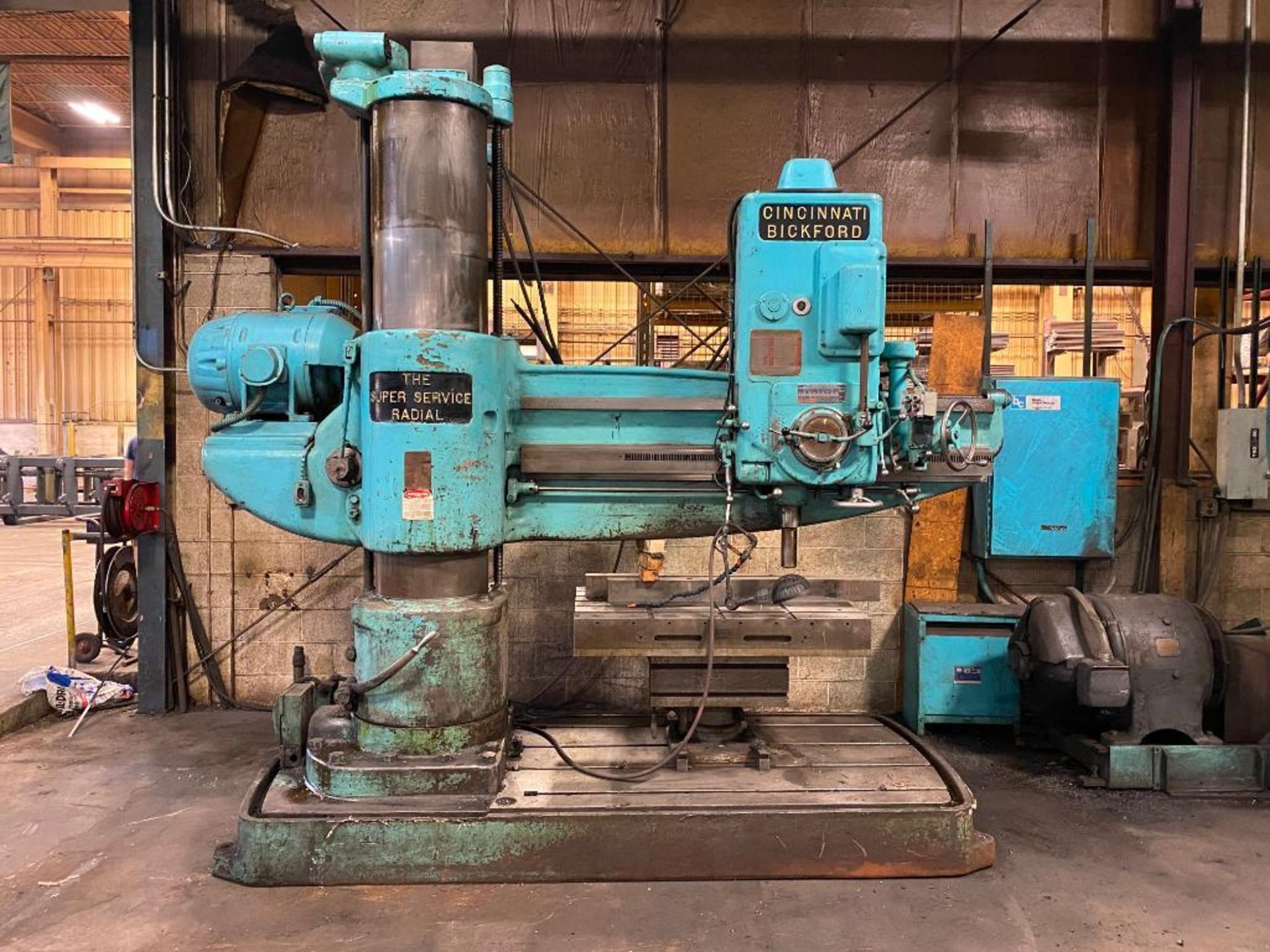 Cincinnati Bickford 6E Super Service 7' x 19" Radial Arm Drill, S/N 6E-245