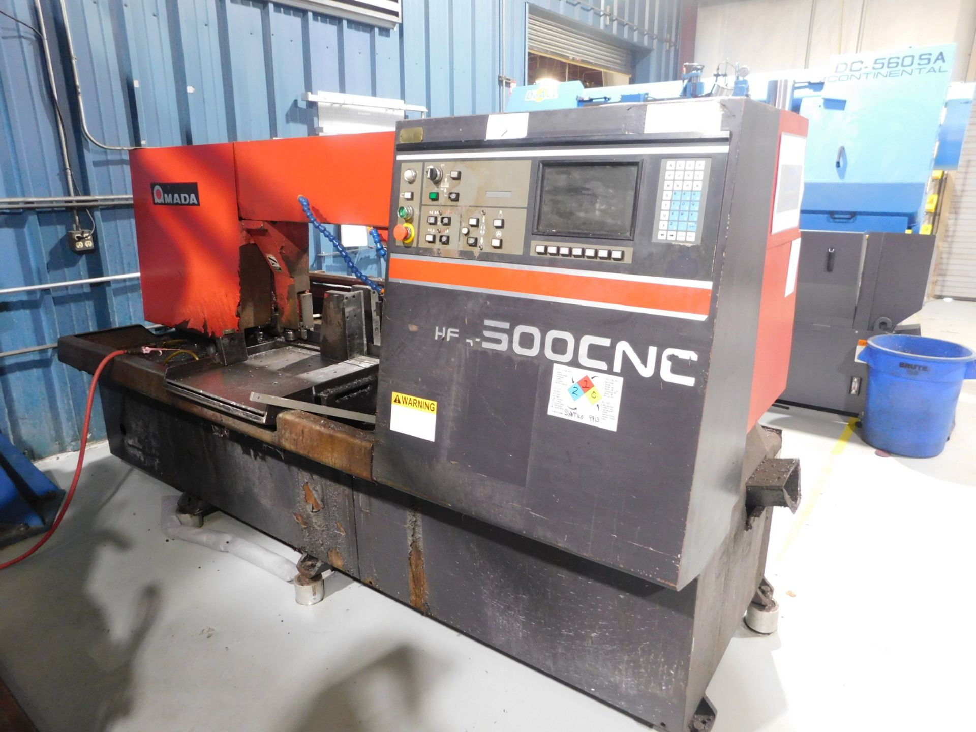 Amada HFA-500CNC CNC Horizontal Band Saw, S/N 51340127, 1998