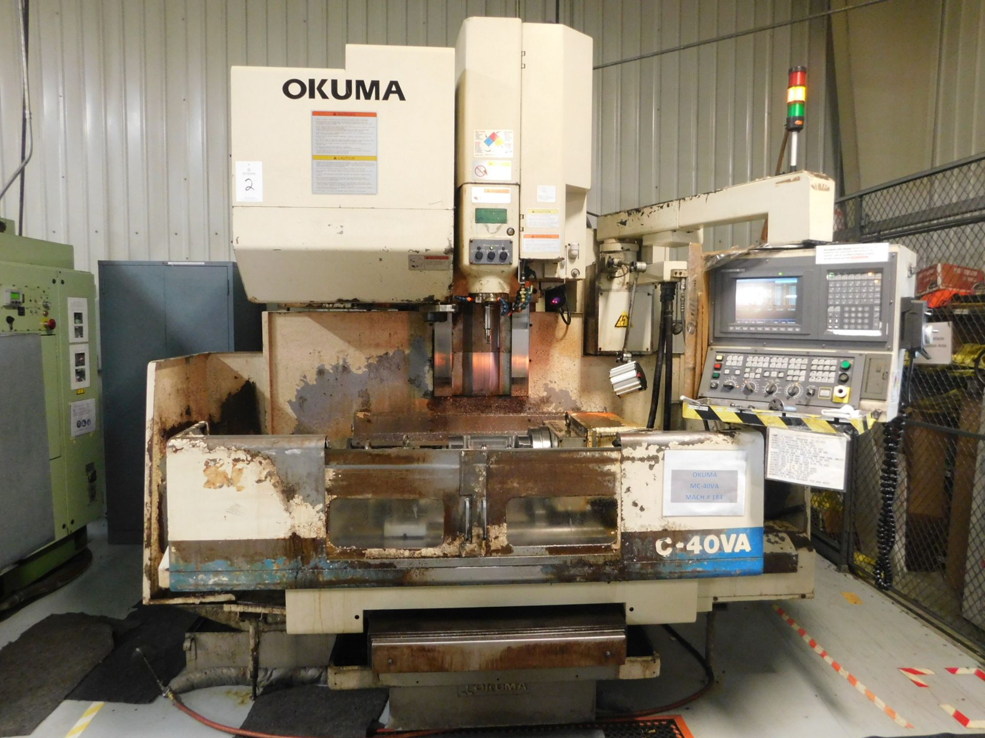 Okuma MC-40VA 4-Axis CNC Vertical Machining Center, S/N 732, 1997