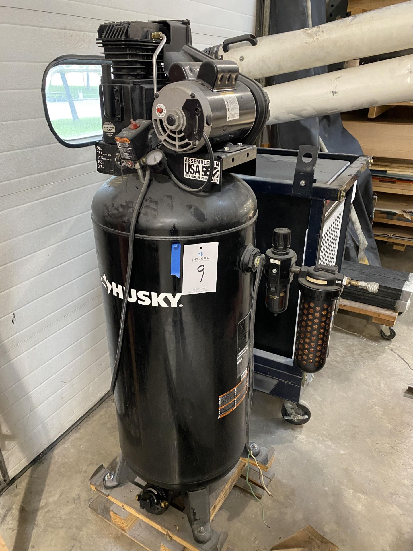 Husky C602H 4hp Vertical Tank Air Compressor, 2018