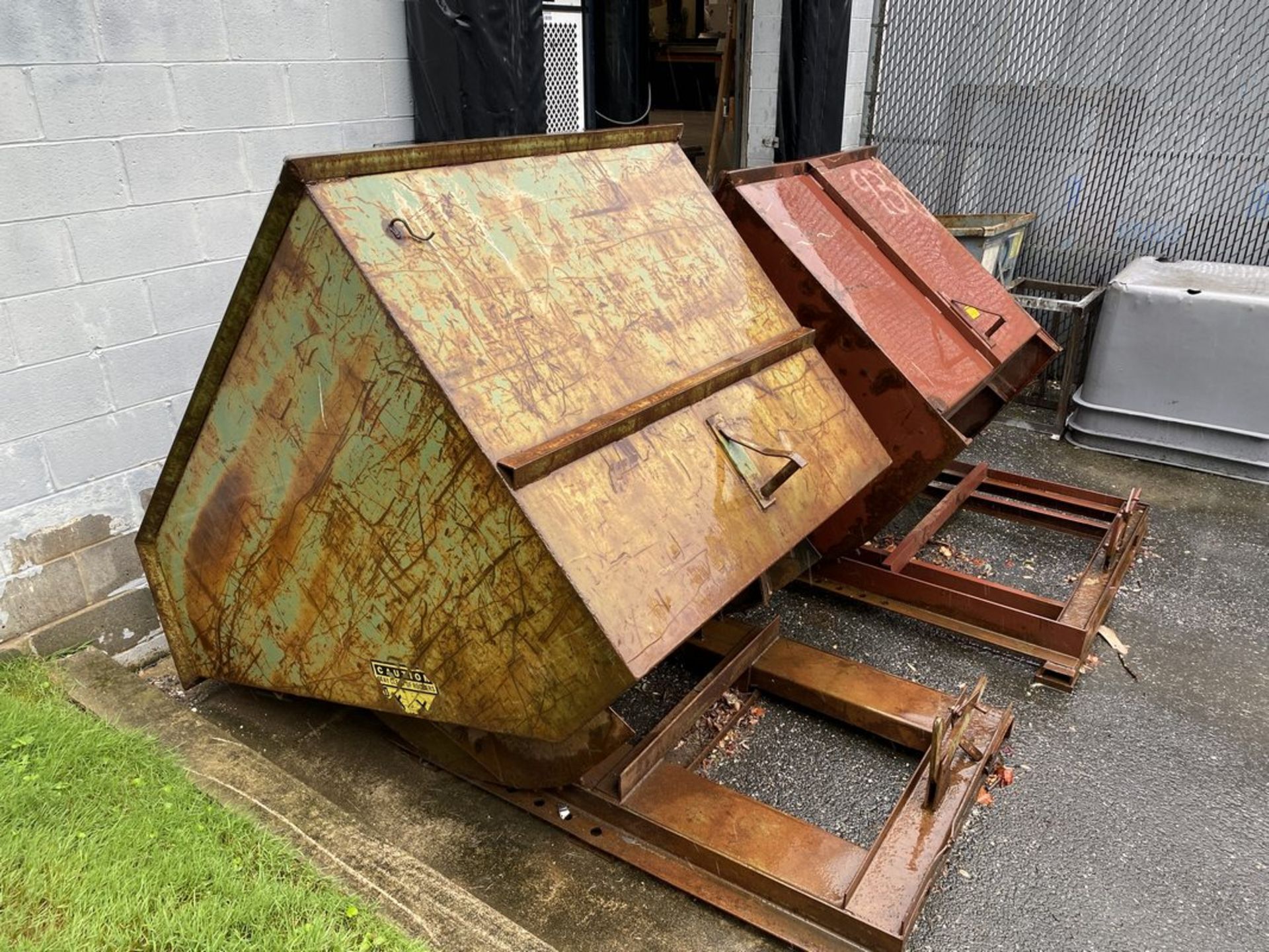 2 Cu. Yard Self Dumping Scrap Hopper - Image 2 of 2