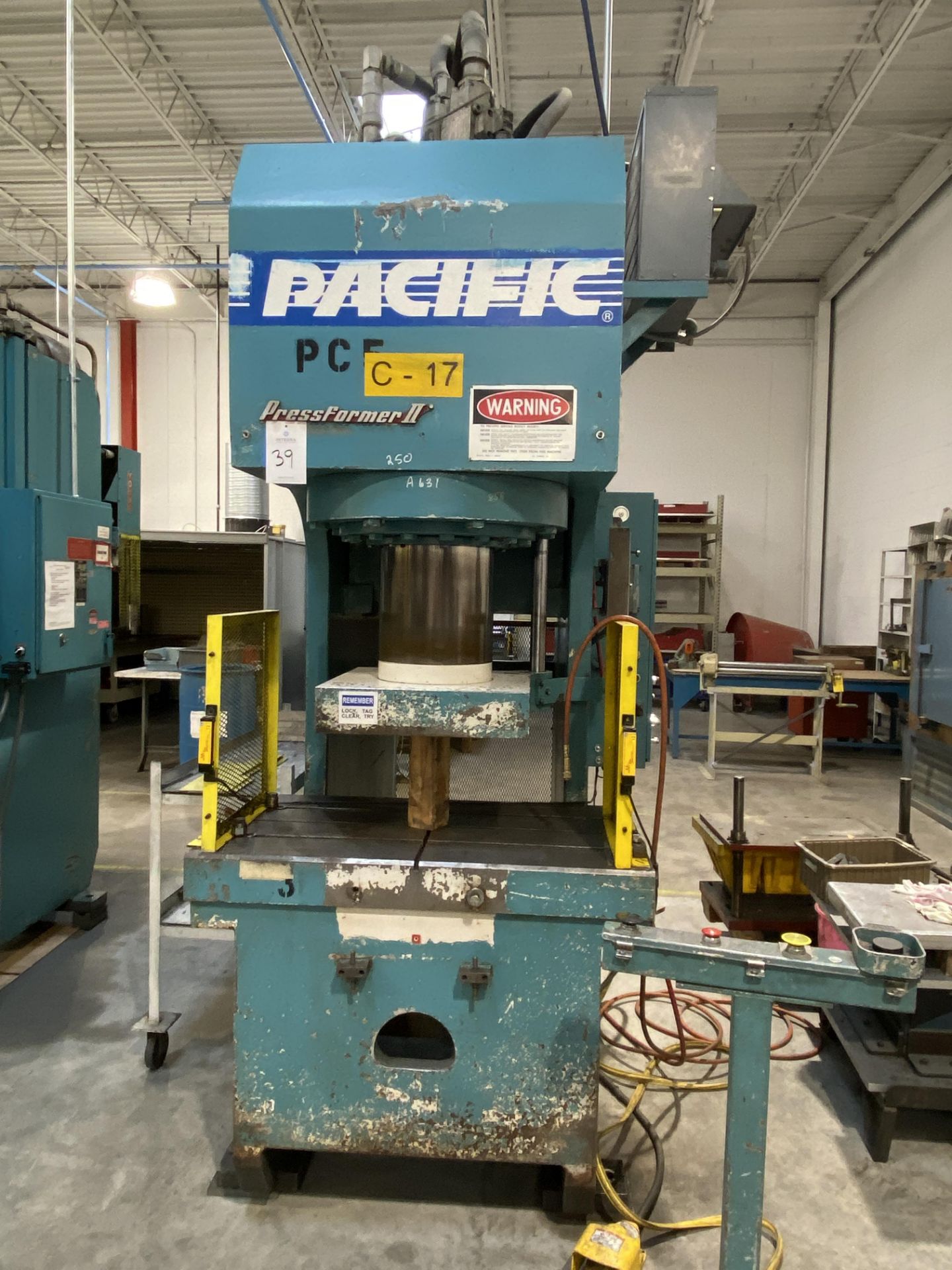 Pacific Pressformer PF250-II 250-Ton Hydraulic C-Frame Press, S/N A631 - Image 2 of 22