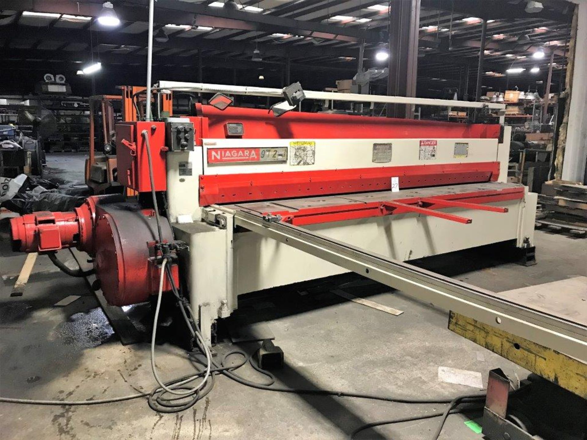 Niagara 912 3/8" x 12' Mechanical Shear - Image 2 of 5