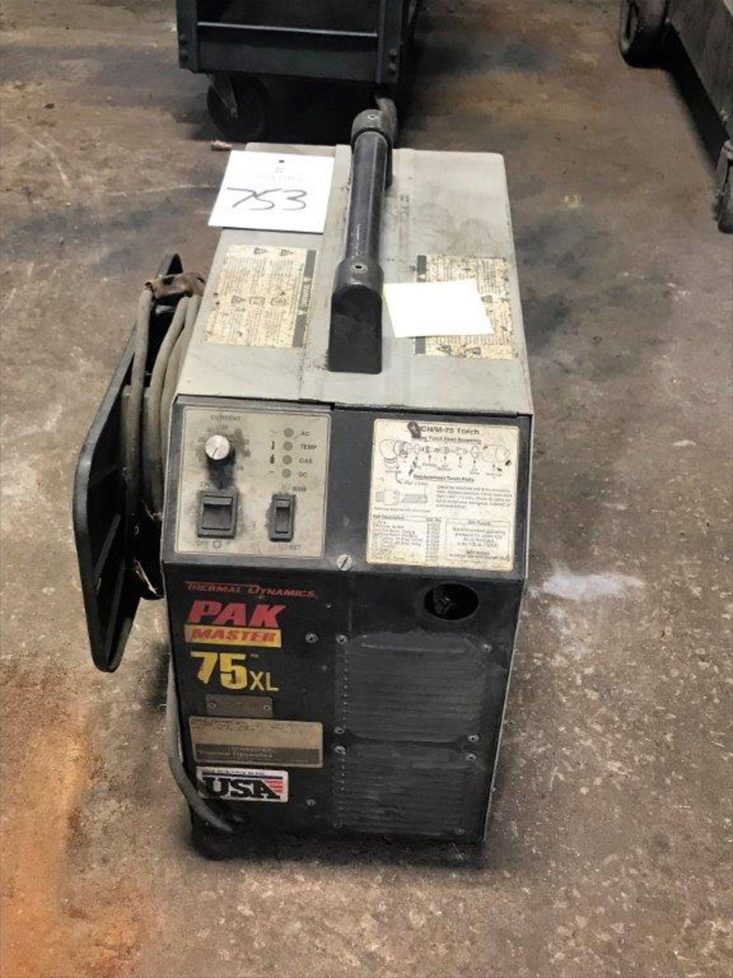 Thermal Dynamics PAK Master 75XL Plasma Cutter