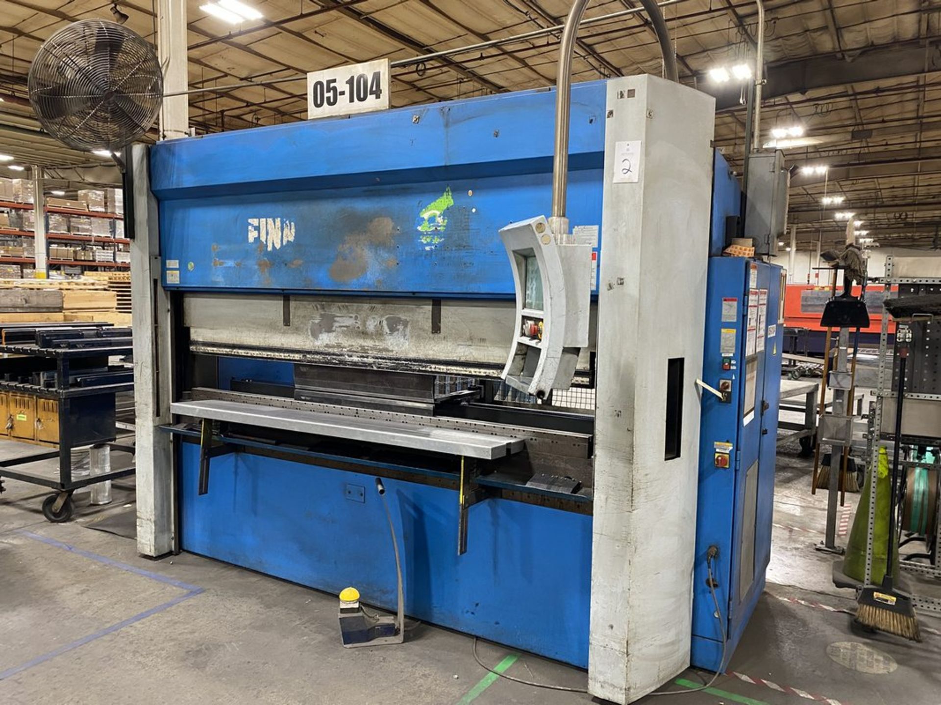 Finn Power E-Brake 65-2550 HS TS 1, 65-Ton x 100" 7-Axis CNC Servo Press Brake, S/N M1108, 2007 - Image 3 of 13