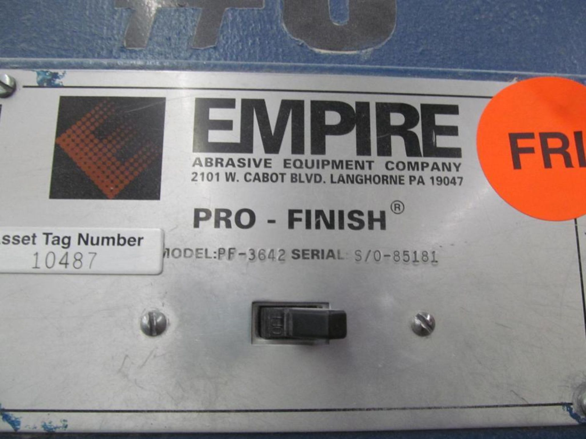 Empire PF3642 Pro-Finish Blast Cabinet - Image 8 of 9