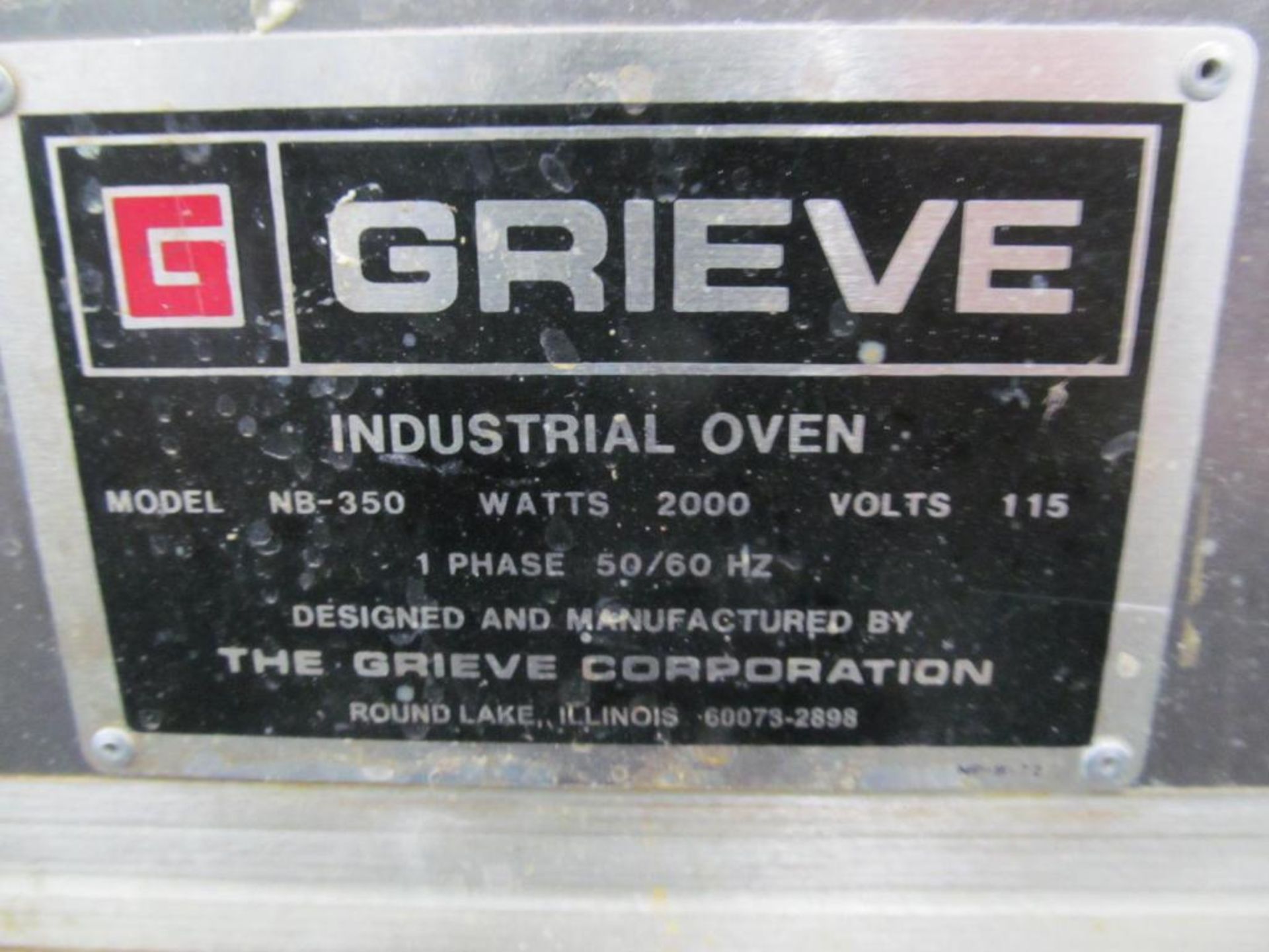 Grieve NB-350 Electric Oven - Image 3 of 3