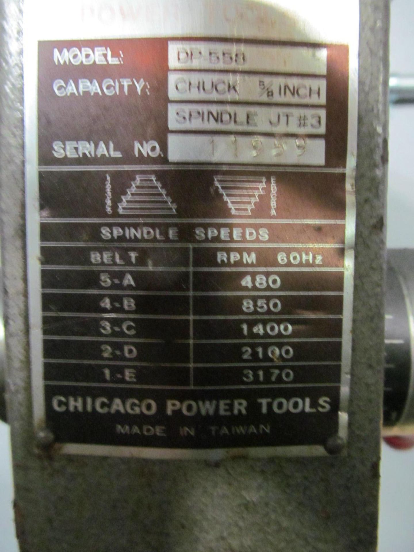 Chicago DP-558 Drill Press - Image 3 of 3