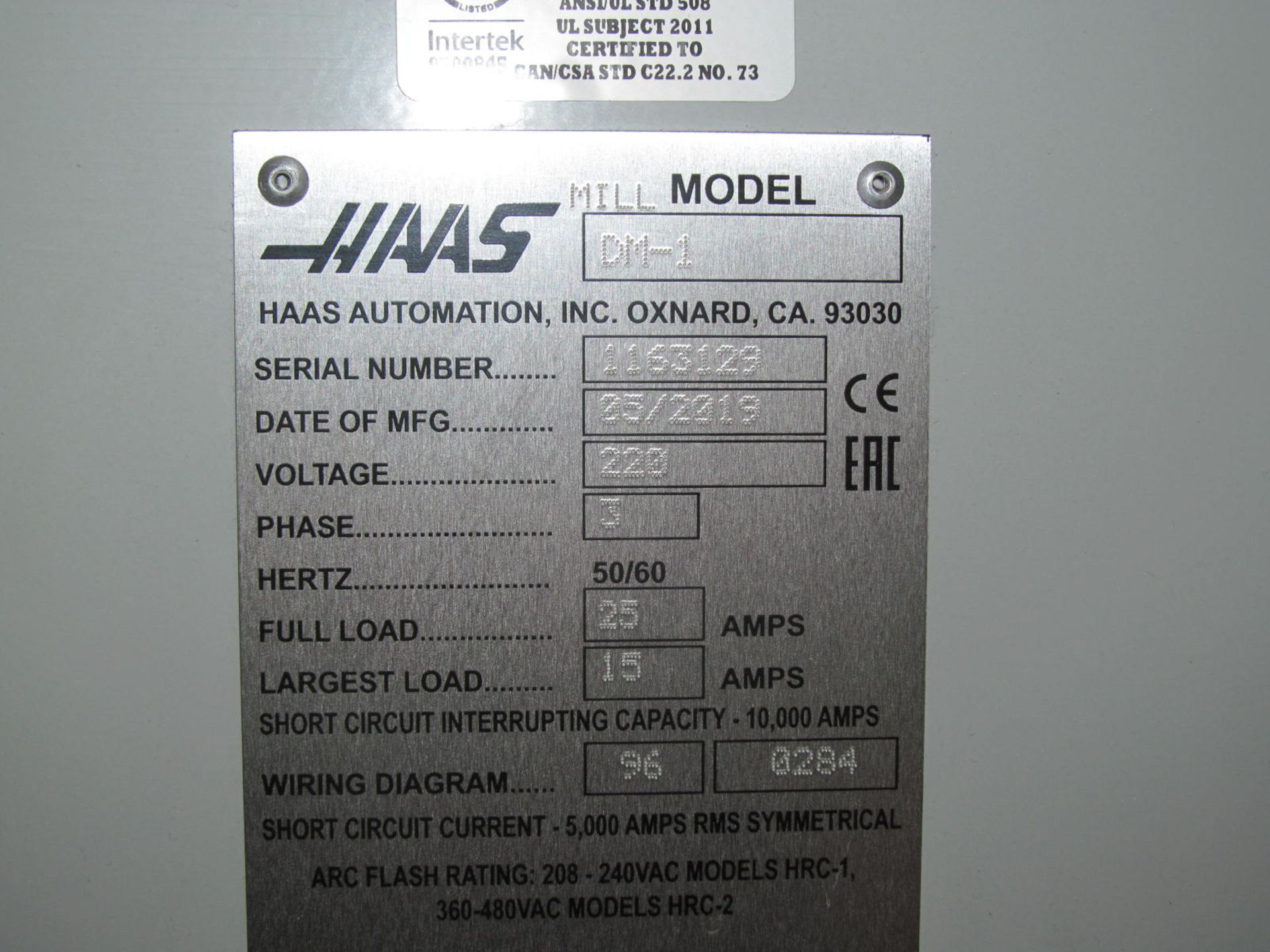 Haas DM-1 High-Performance CNC Drill/Mill Center - Image 7 of 7