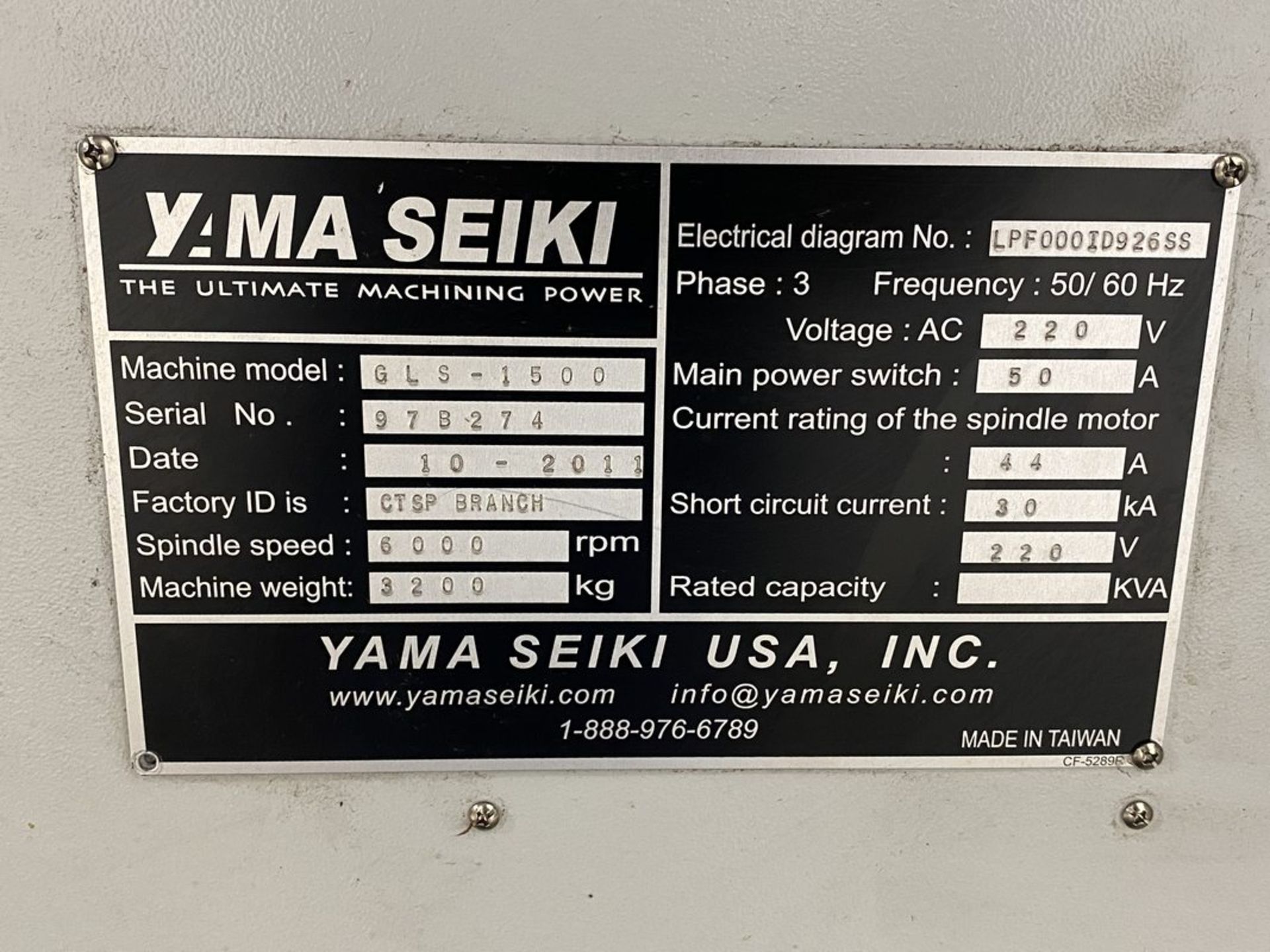 Yama Seiki GLS-1500 CNC Turning Center - Image 24 of 24