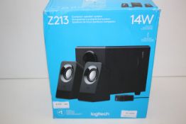 BOXED LOGITECH Z213 COMPACTR SPEAKER SYSTEM RRP £32.99Condition ReportAppraisal Available on
