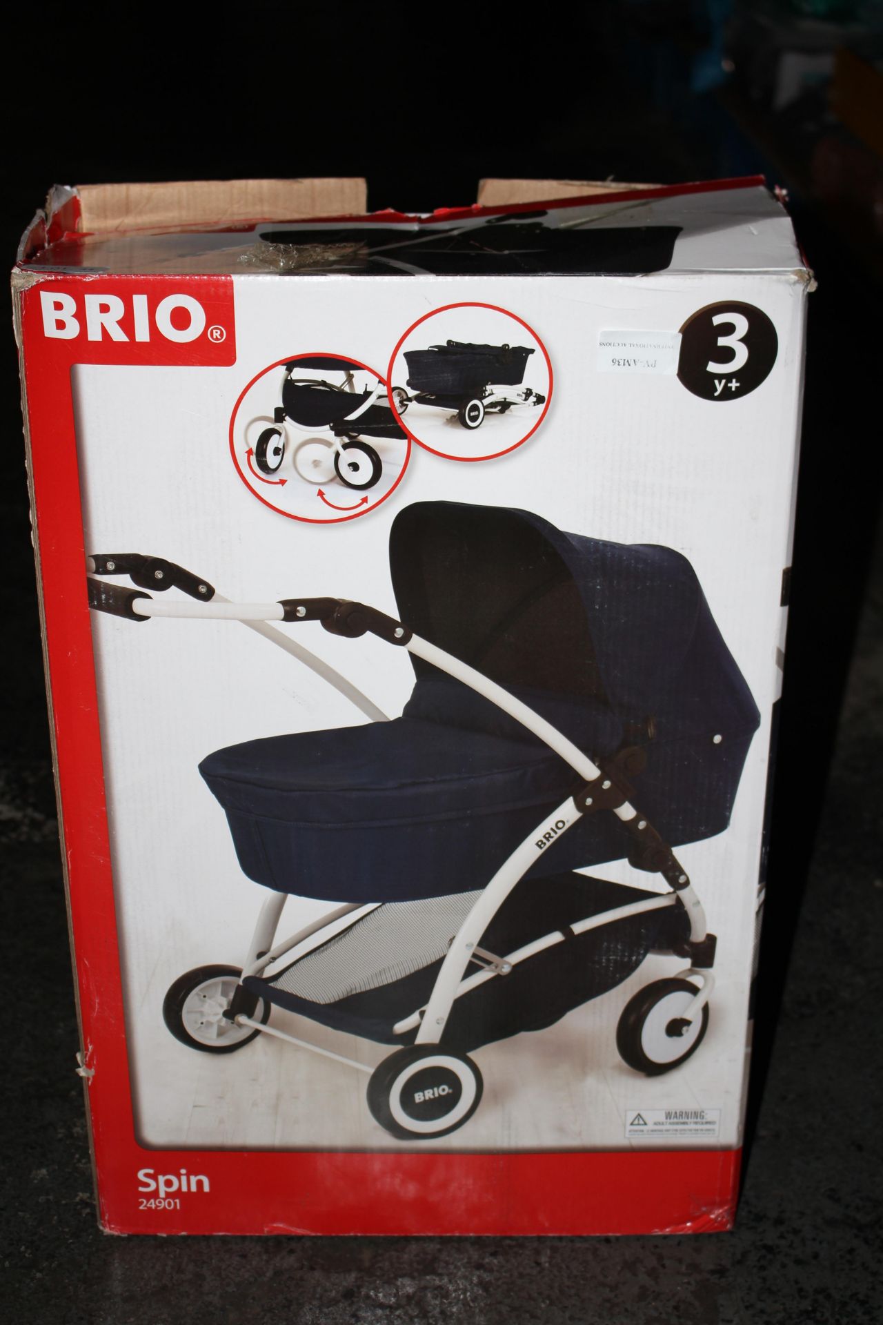 BOXED BRIO SPIN 24901 DOLL PRAM £91.68Condition ReportAppraisal Available on Request- All Items