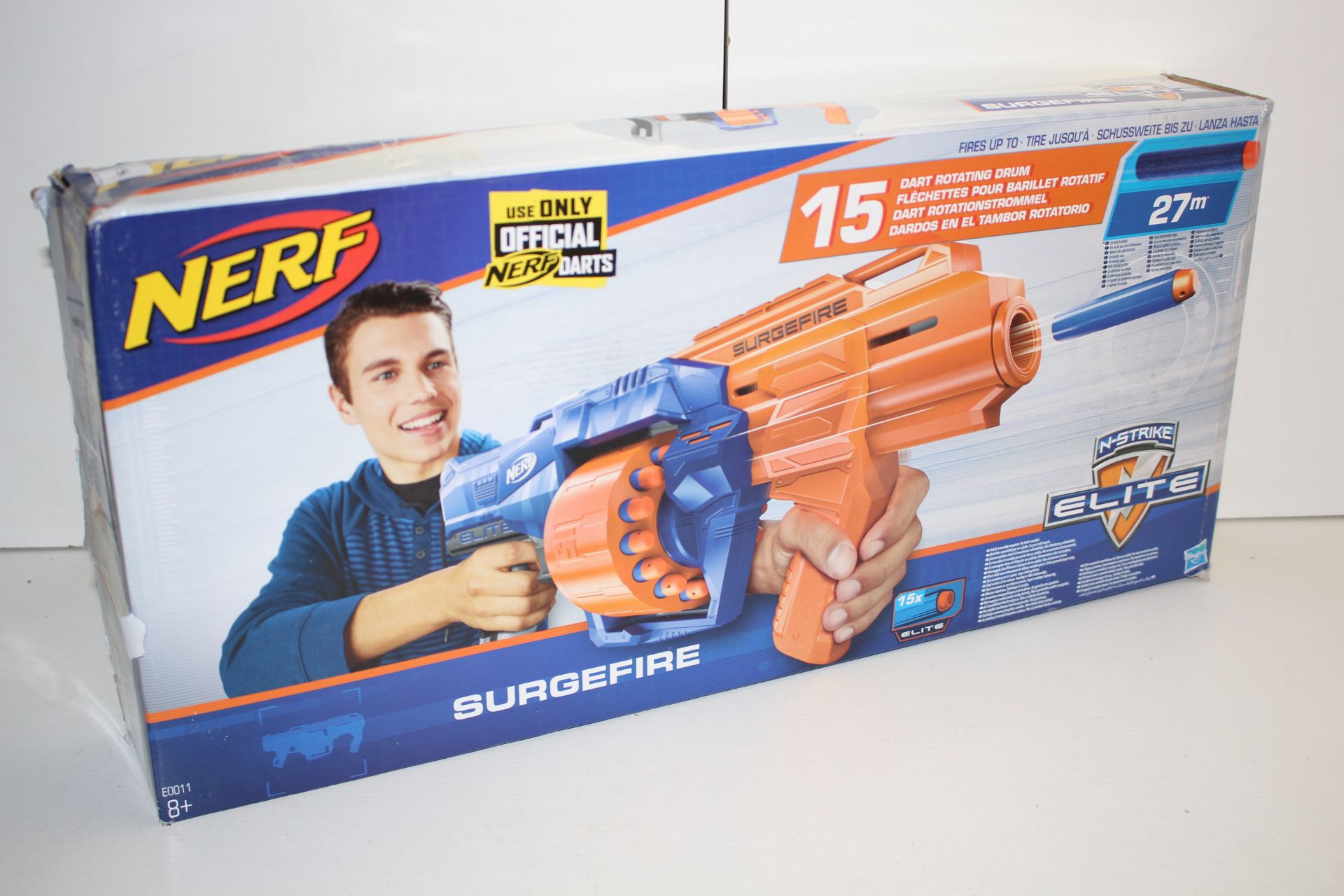 BOXED NERF SURGEFIRE N-STRIKE ELITE GUN RRP £24.89Condition ReportAppraisal Available on Request-