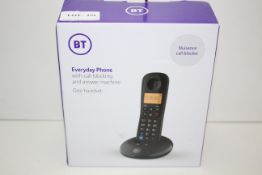 BOXED BT EVERYDAY PHONE WITH CALL BLOCKING ONEHANDSET RRP £18.00Condition ReportAppraisal