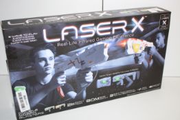 BOXED LASER X REAL-LIFE INFRARED GAMING EXPERIENCE DOUBLE MORPH BLASTERS RRP £45.00Condition
