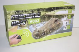 BOXED CROCODILE BOAT RADIO CONTROL V002 RRP £39.95Condition ReportAppraisal Available on Request-
