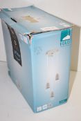 BOXED EGLO SILVARES 3 LIGHT CEILING LIGHT FITTING RRP £29.99Condition ReportAppraisal Available on