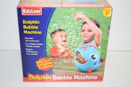 BOXED KIDZLANE DOLPHIN BUBBLE MACHINE RRP £13.99Condition ReportAppraisal Available on Request-