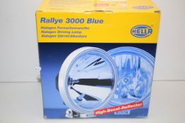 BOXED HELLA RALLYE 3000 BLUE HALOGEN DRIVING LAMP RRP £137.90Condition ReportAppraisal Available