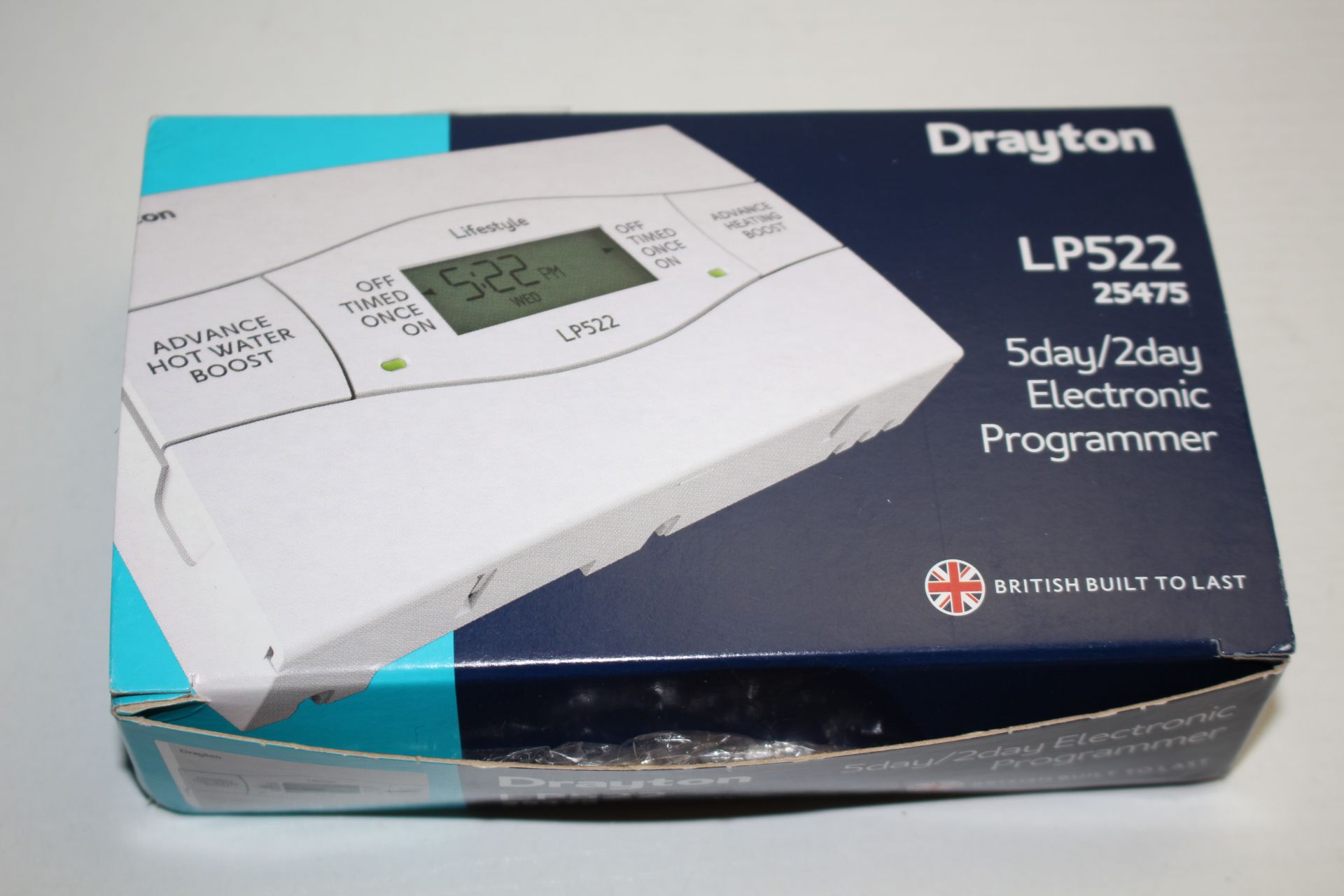 BOXED DRAYTON 5DAY/2DAY ELECTRONIC PROGRAMMER MODEL: LP522 RRP £76.21Condition ReportAppraisal