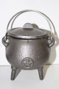 UNBOXED 3LEG SPIRIT OF EQUINOX 'THE FLYING WITCH' CAST IRON CAULDRON RRP £37.99Condition