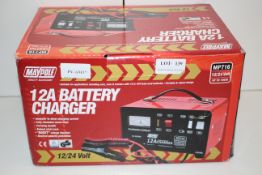 BOXED MAYPOLE 12A BATTERY CHARGER 12/24 VOLT MP716 RRP £55.99Condition ReportAppraisal Available